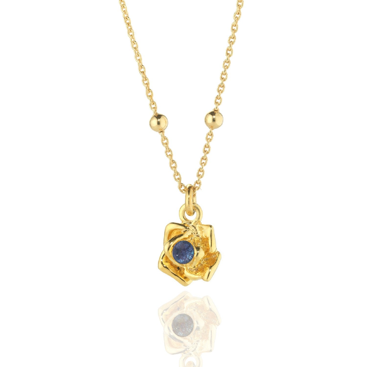 Magnifica Necklace Gold-Plated With Natural Sapphire