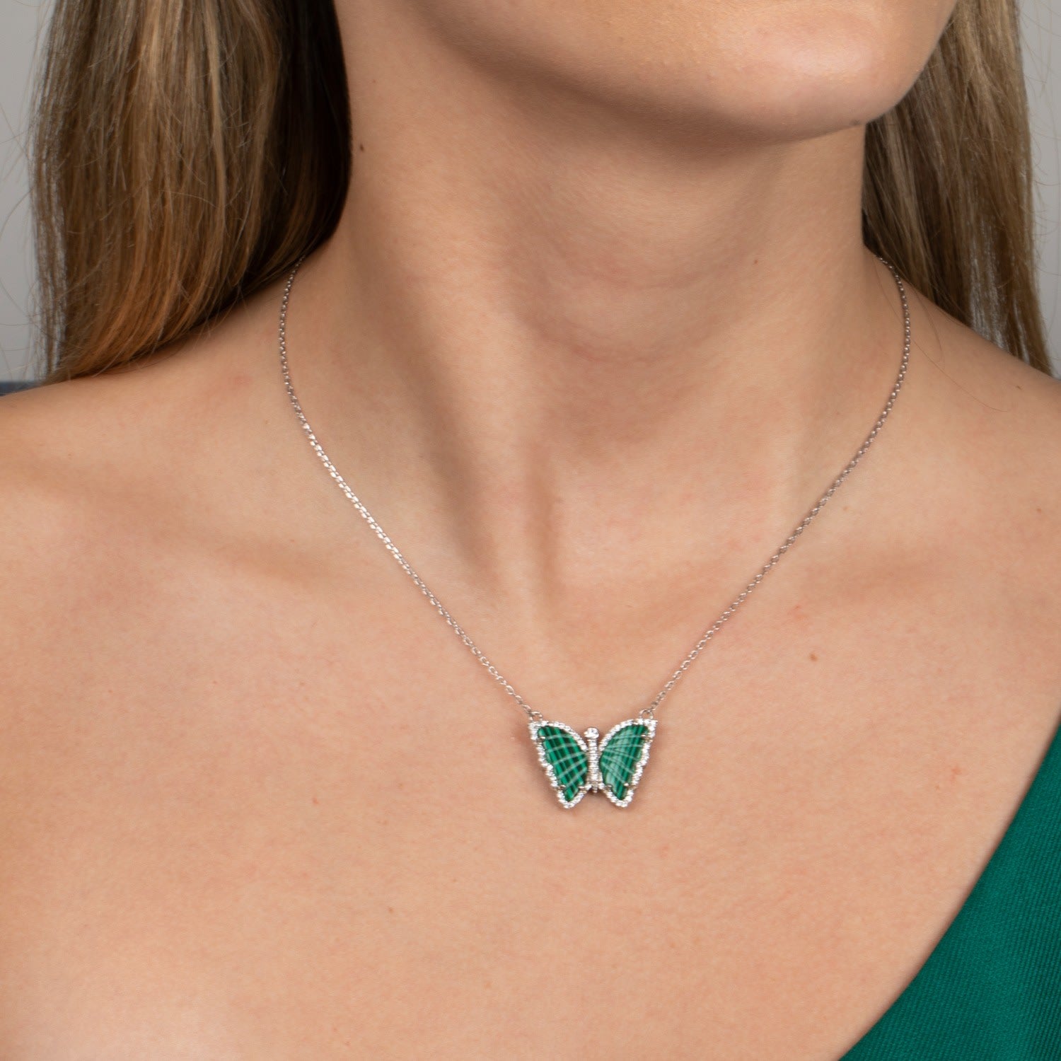 Malachite Butterfly Necklace