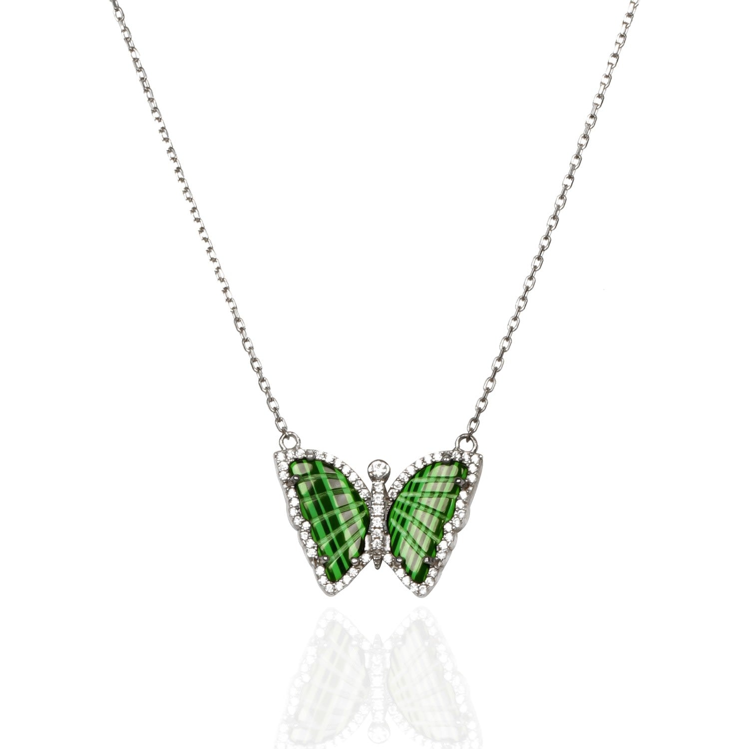 Malachite Butterfly Necklace