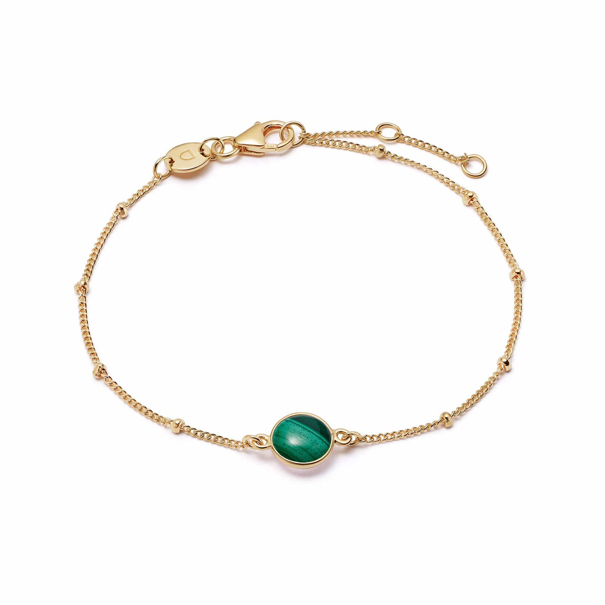 malachite-healing-stone-bobble-bracelet-18ct-gold-plated-sterling-silver-daisy-london