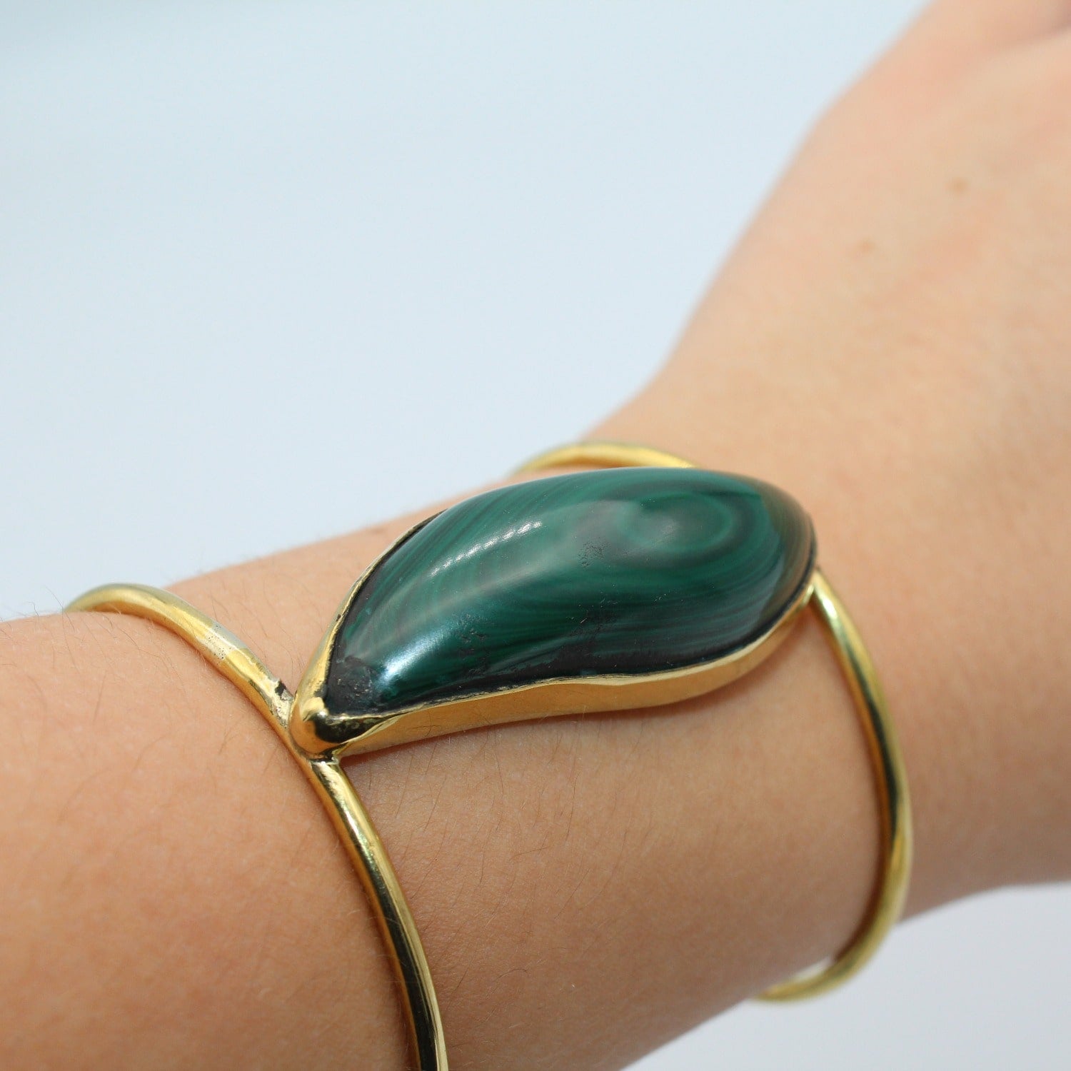 Malachite Open Cuff