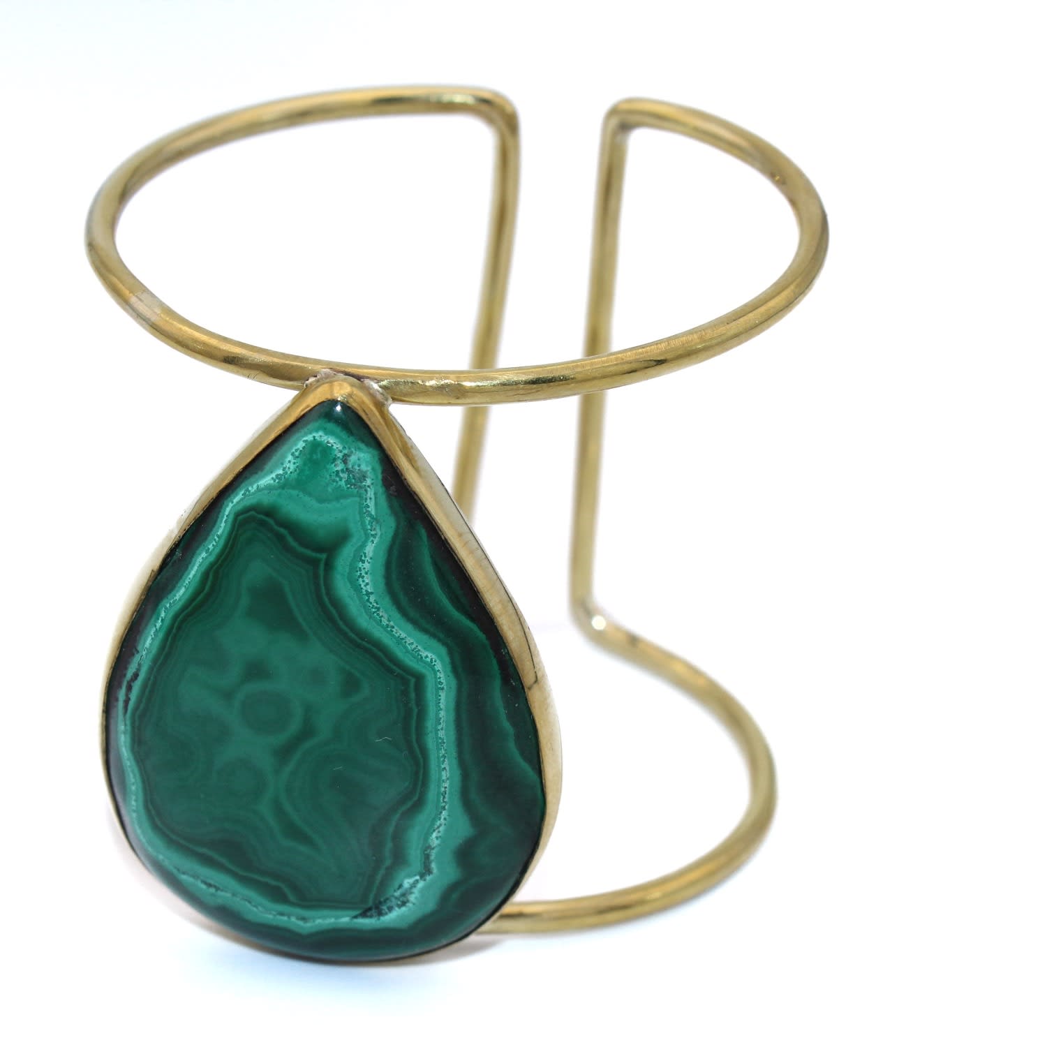 Malachite Open Cuff