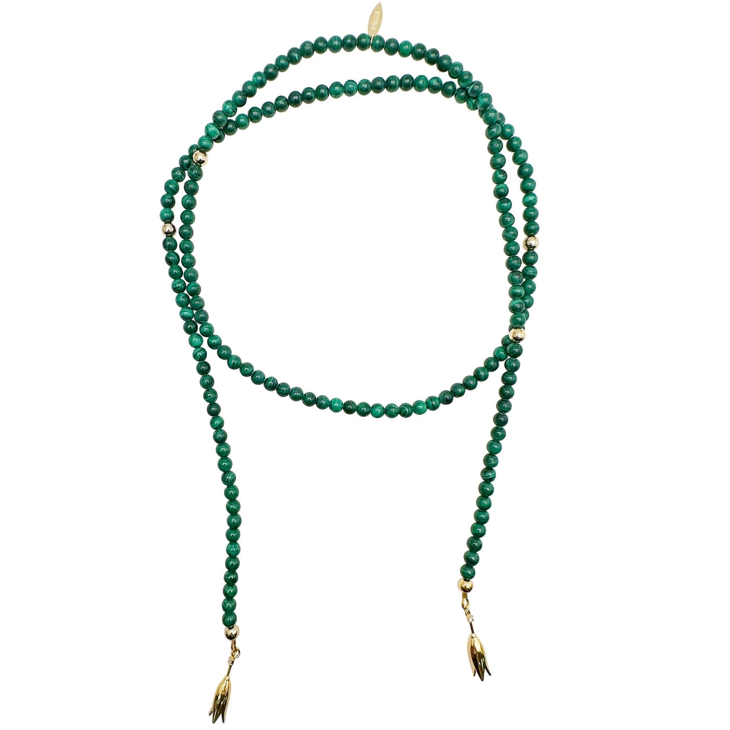 Malachite Open Ended Versatile Necklace