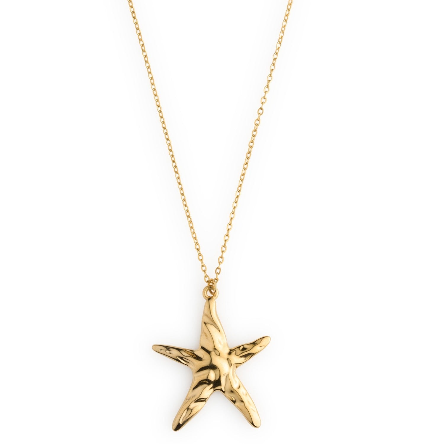 Malin - Starfish Dangling Necklace Stainless Steel