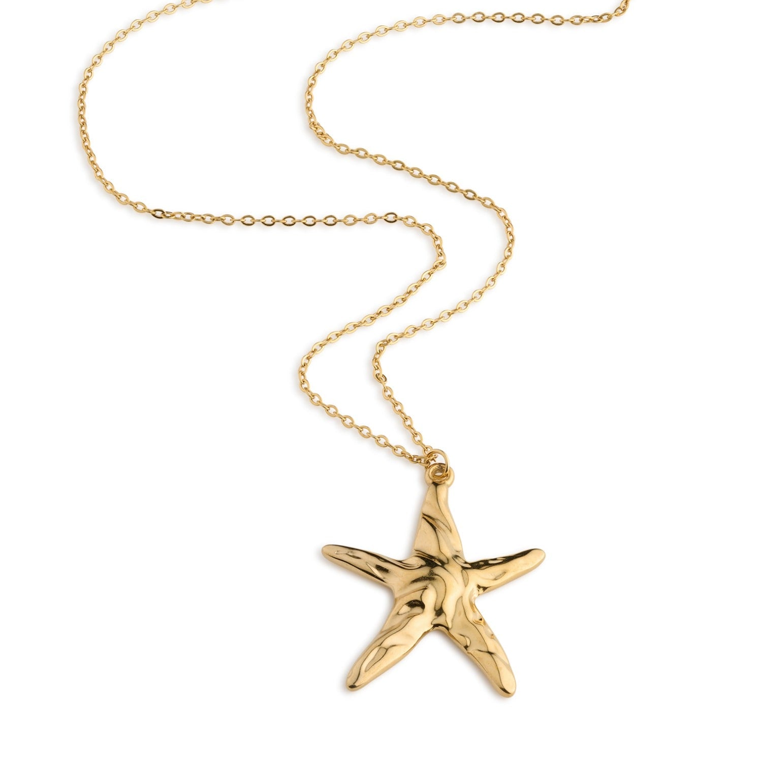 Malin - Starfish Dangling Necklace Stainless Steel