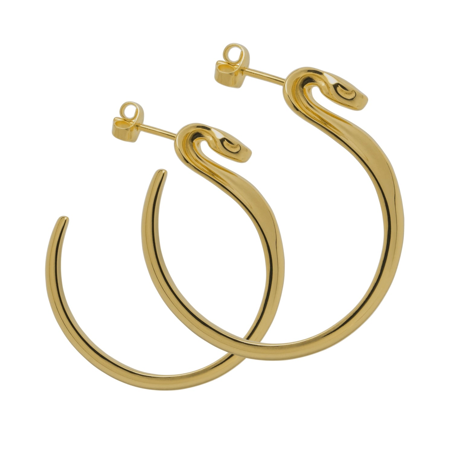 Manasa Gold Hoop Earrings