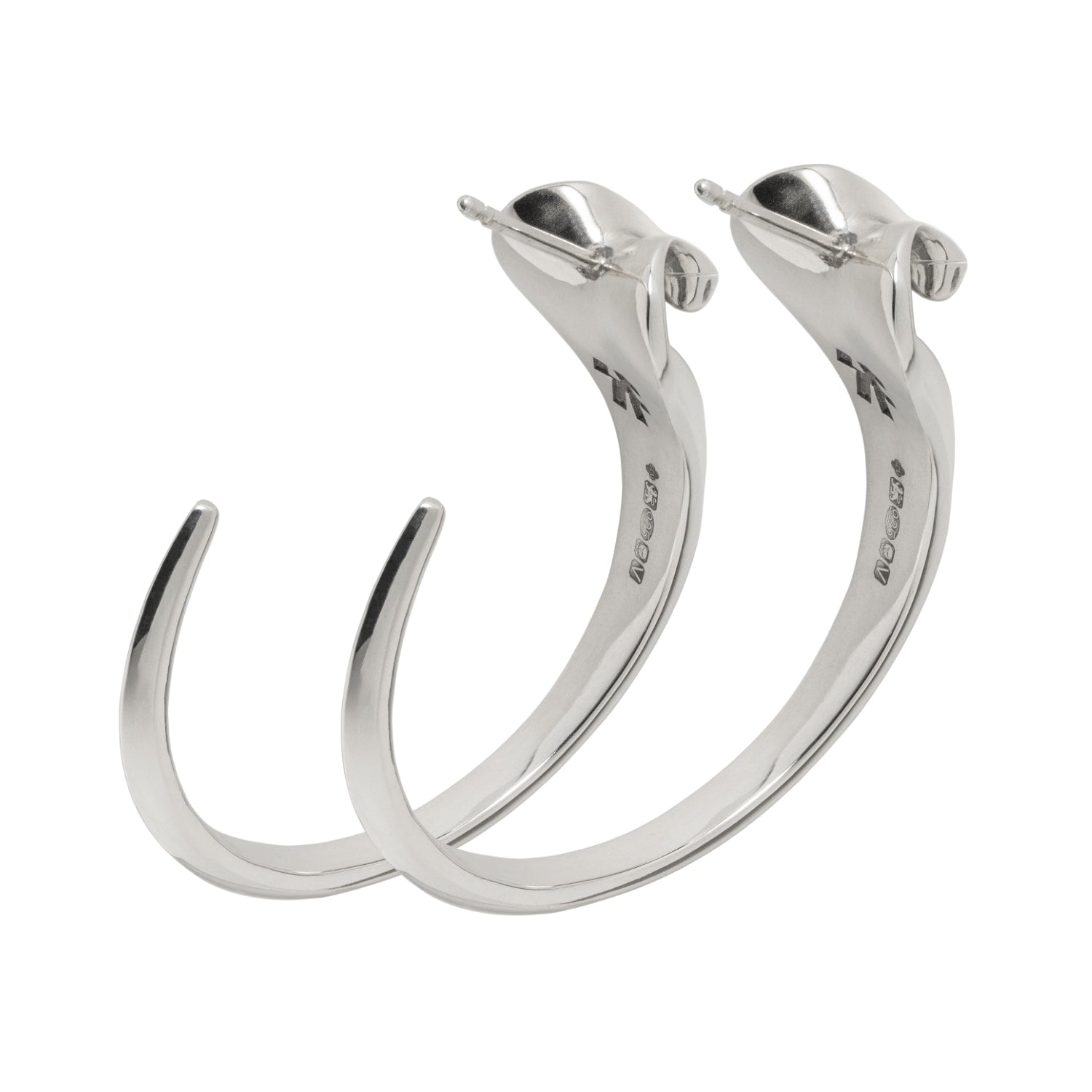 Manasa Silver Hoop Earrings