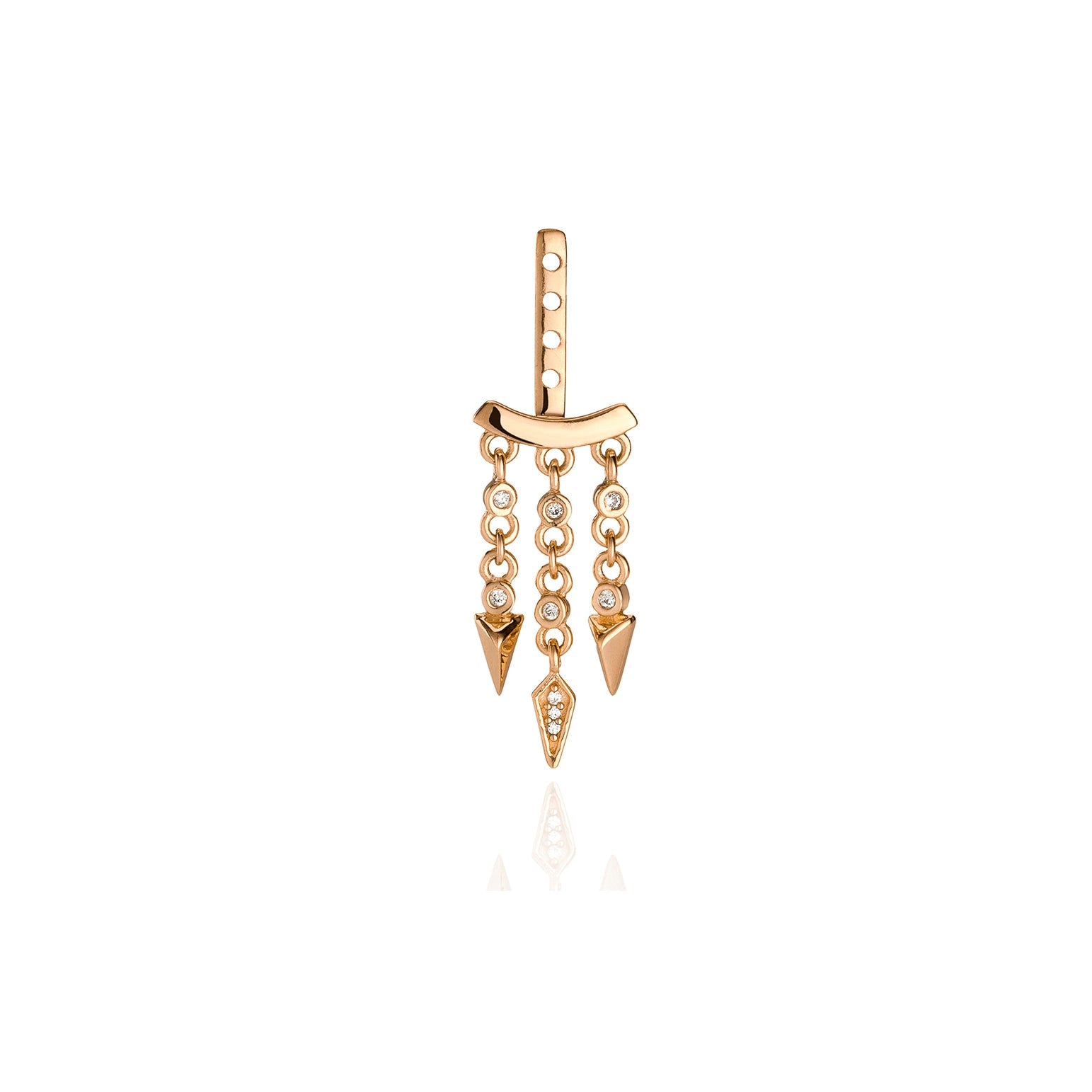 Manhattan Earring Jacket Gold