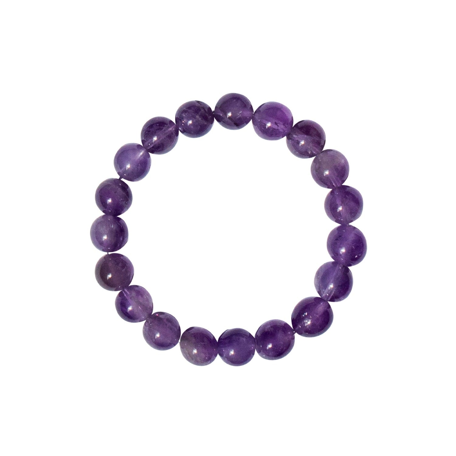 Manifest Collection Calm Purple Crystal Beaded Bracelet