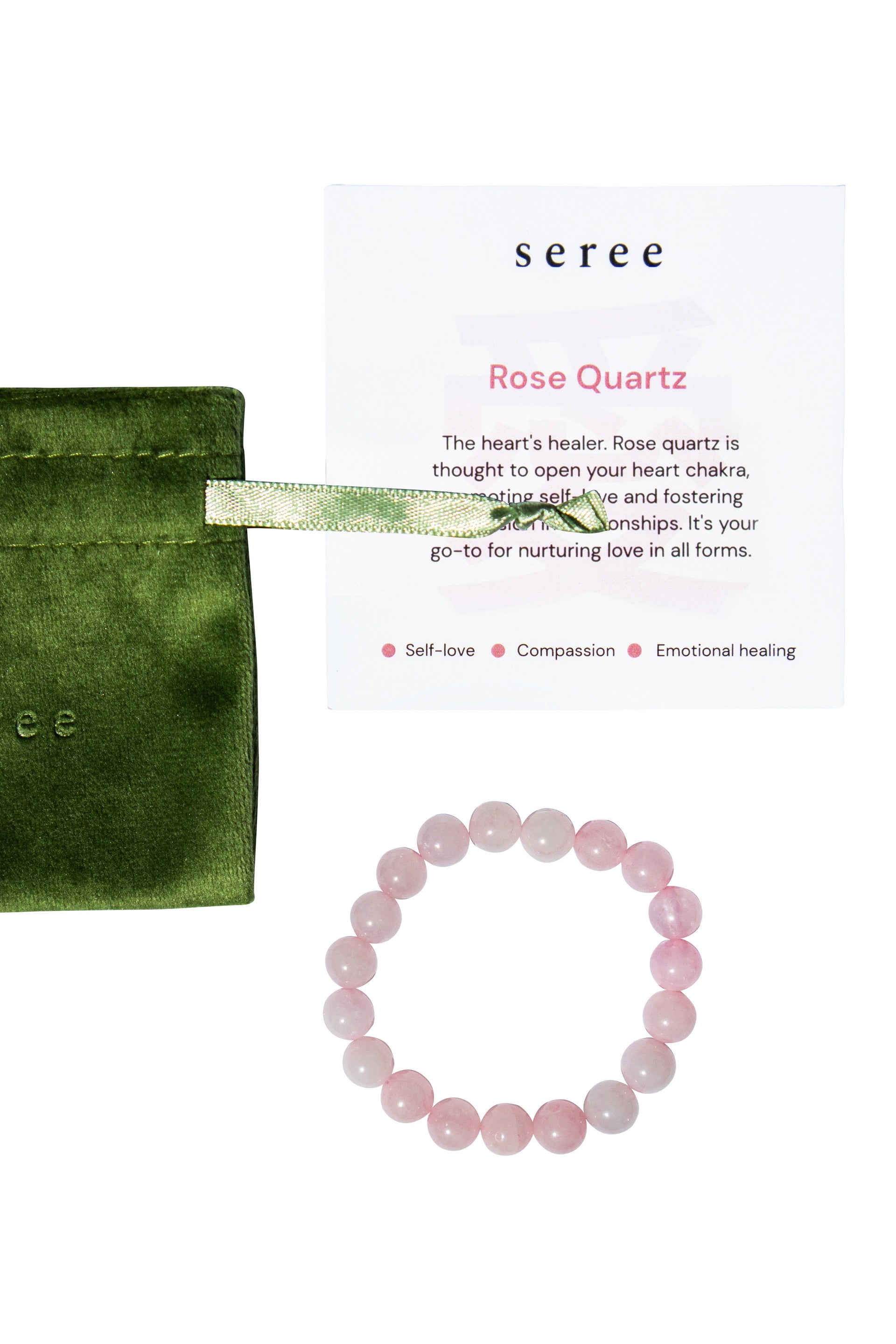 Manifest Collection Love Pink Crystal Beaded Bracelet