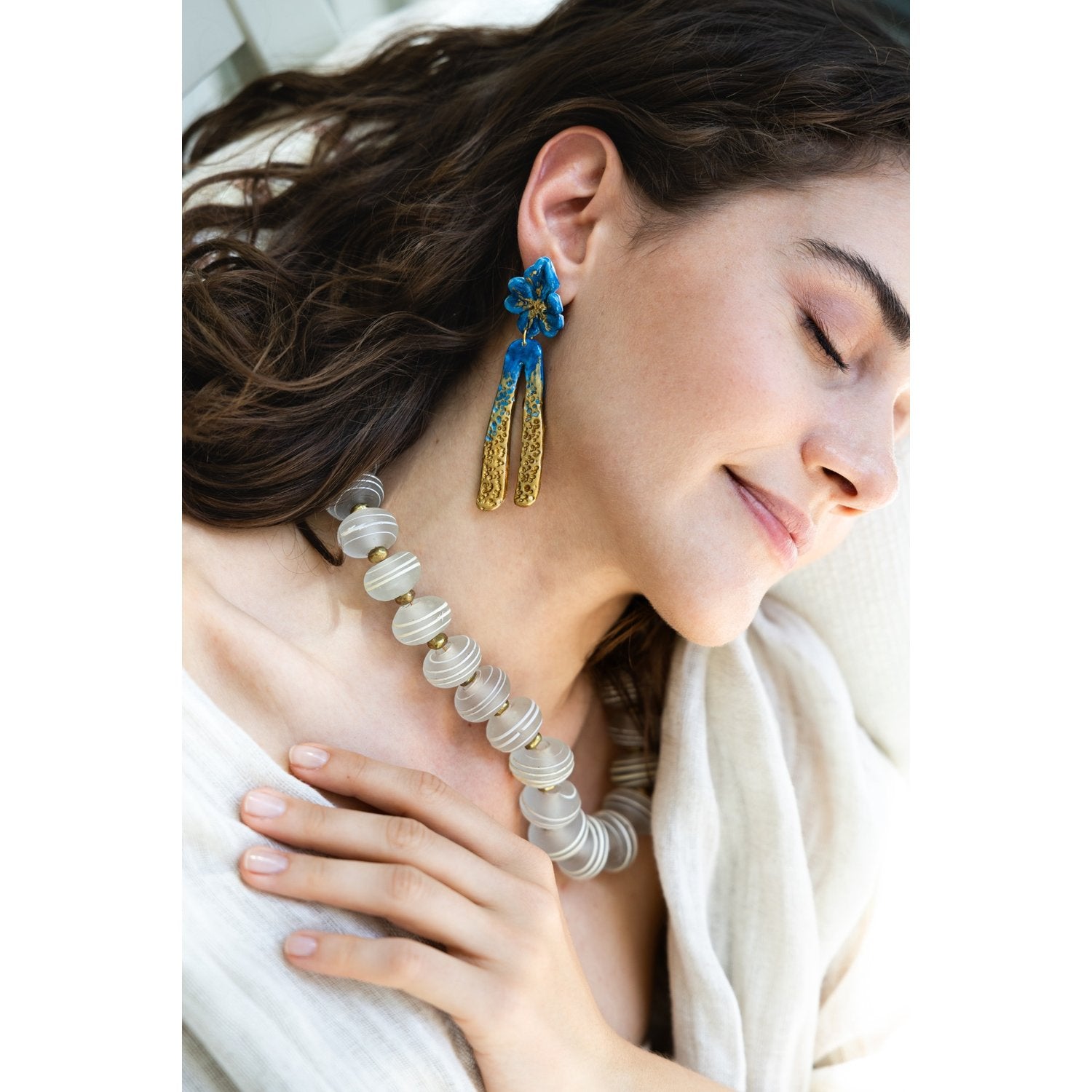 Mareluna - Clear Glass Necklace