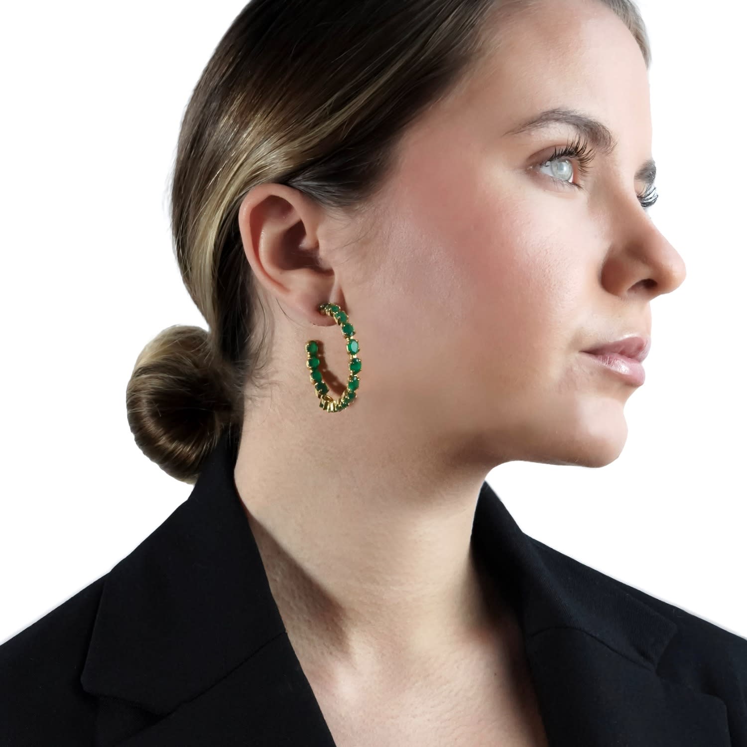 Margaret Hoops Green Onyx