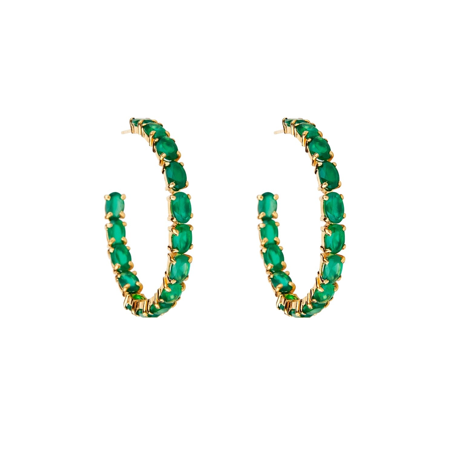 Margaret Hoops Green Onyx