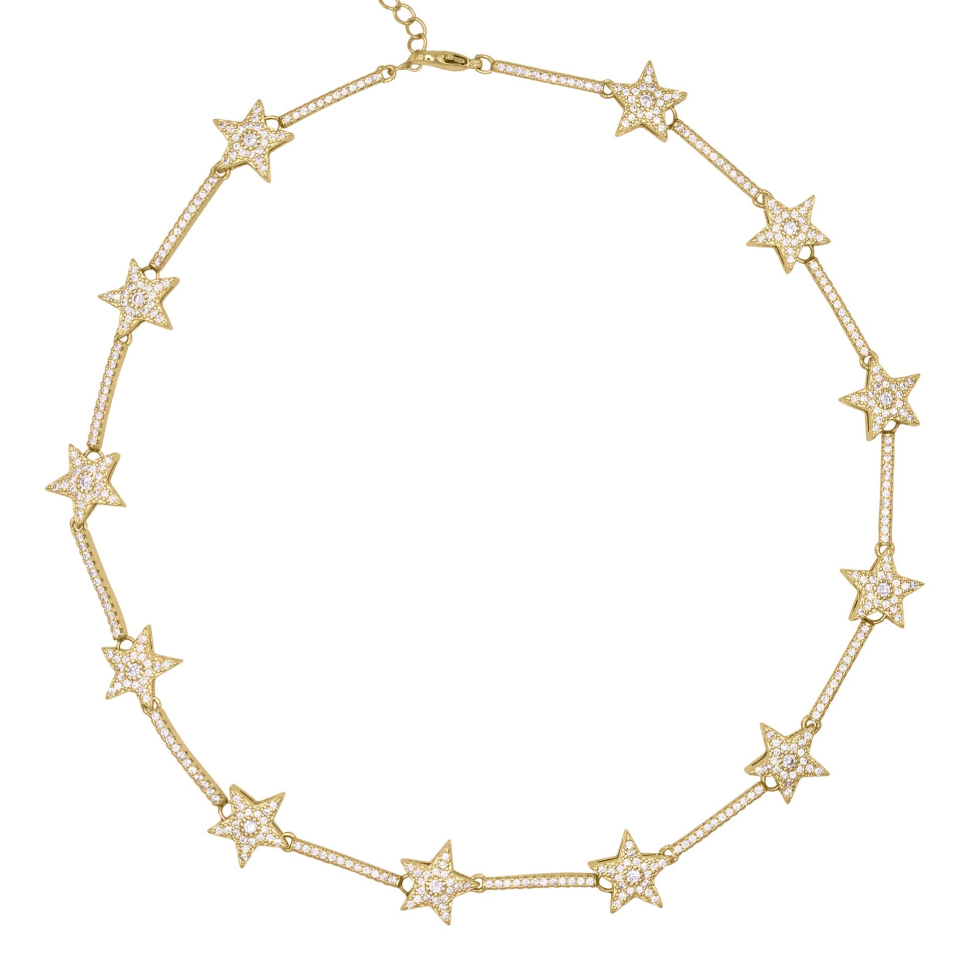 Margot Sparkling Star Choker | Gold Plated