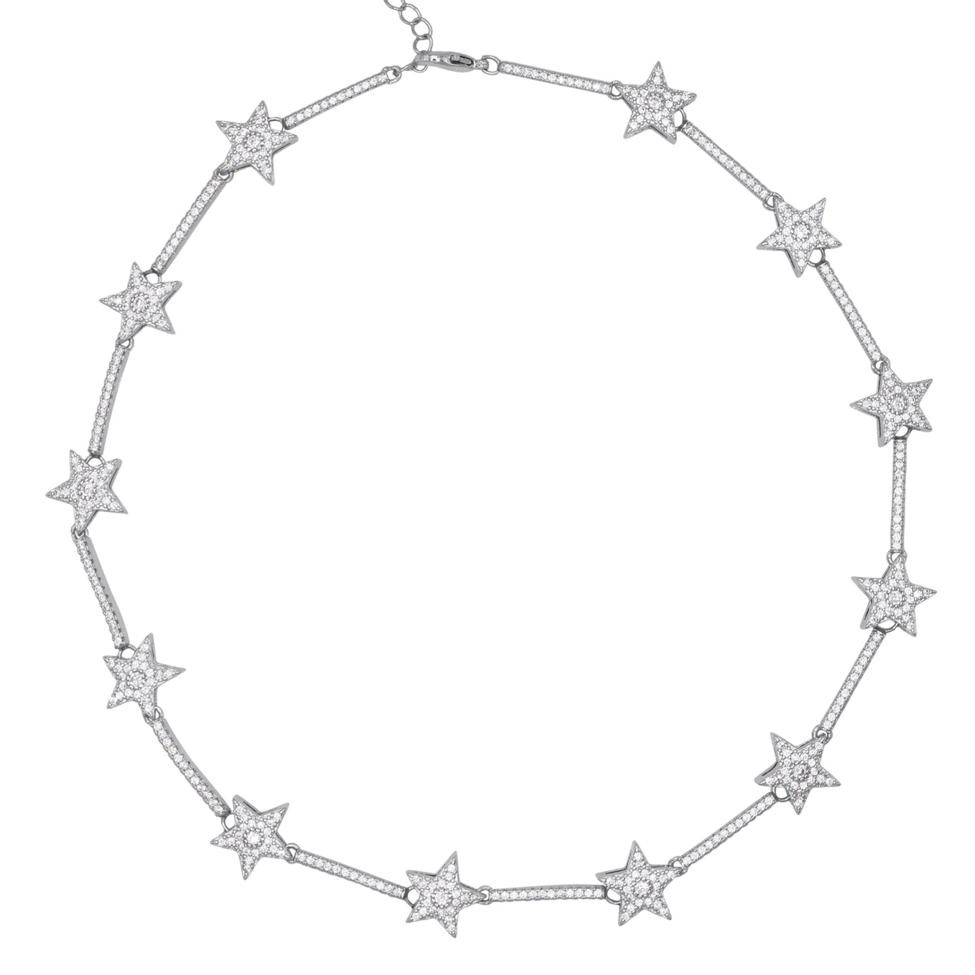 Margot Sparkling Star Choker | Sterling Silver