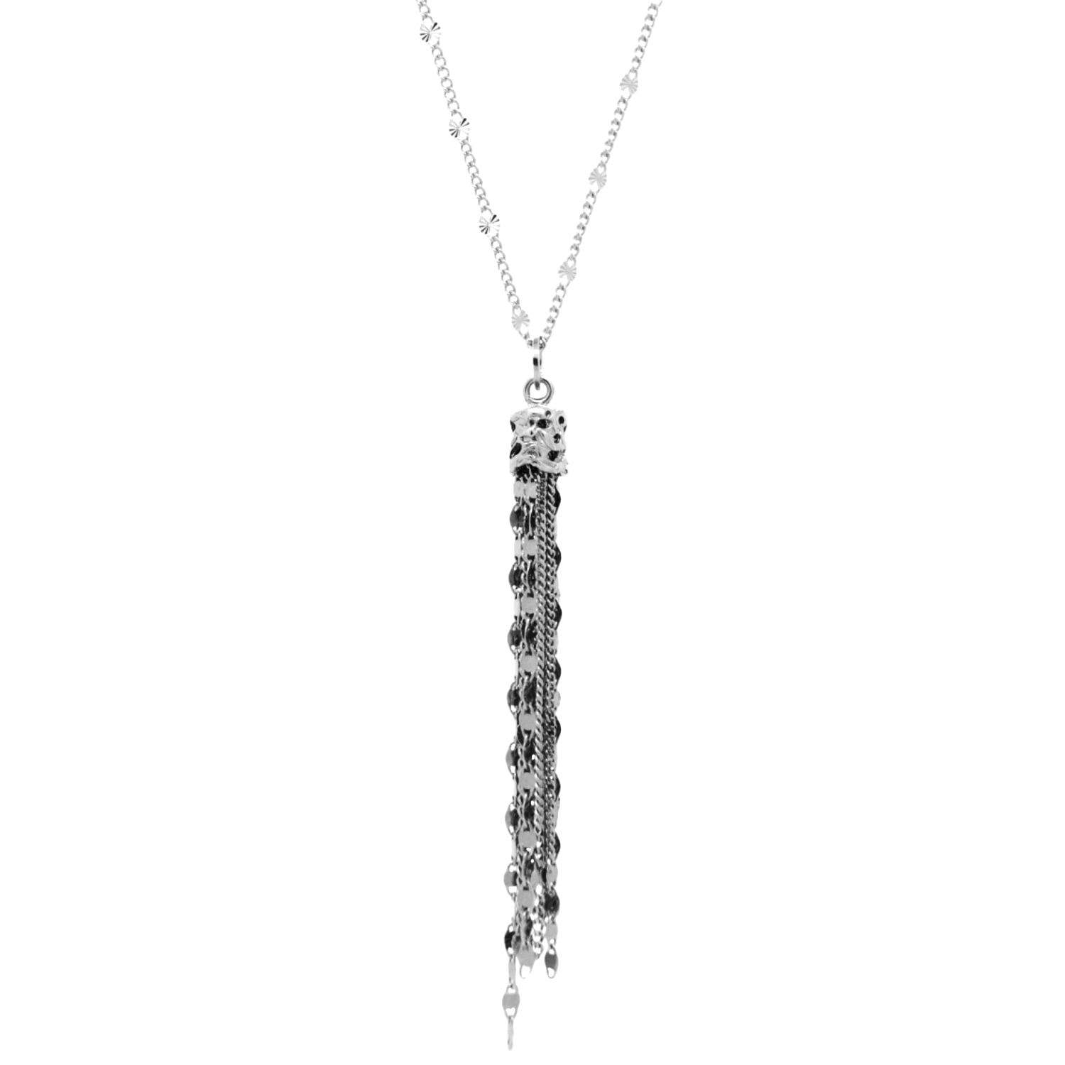 Marrakech Necklace Luminous Pendant Necklace In Sterling Silver