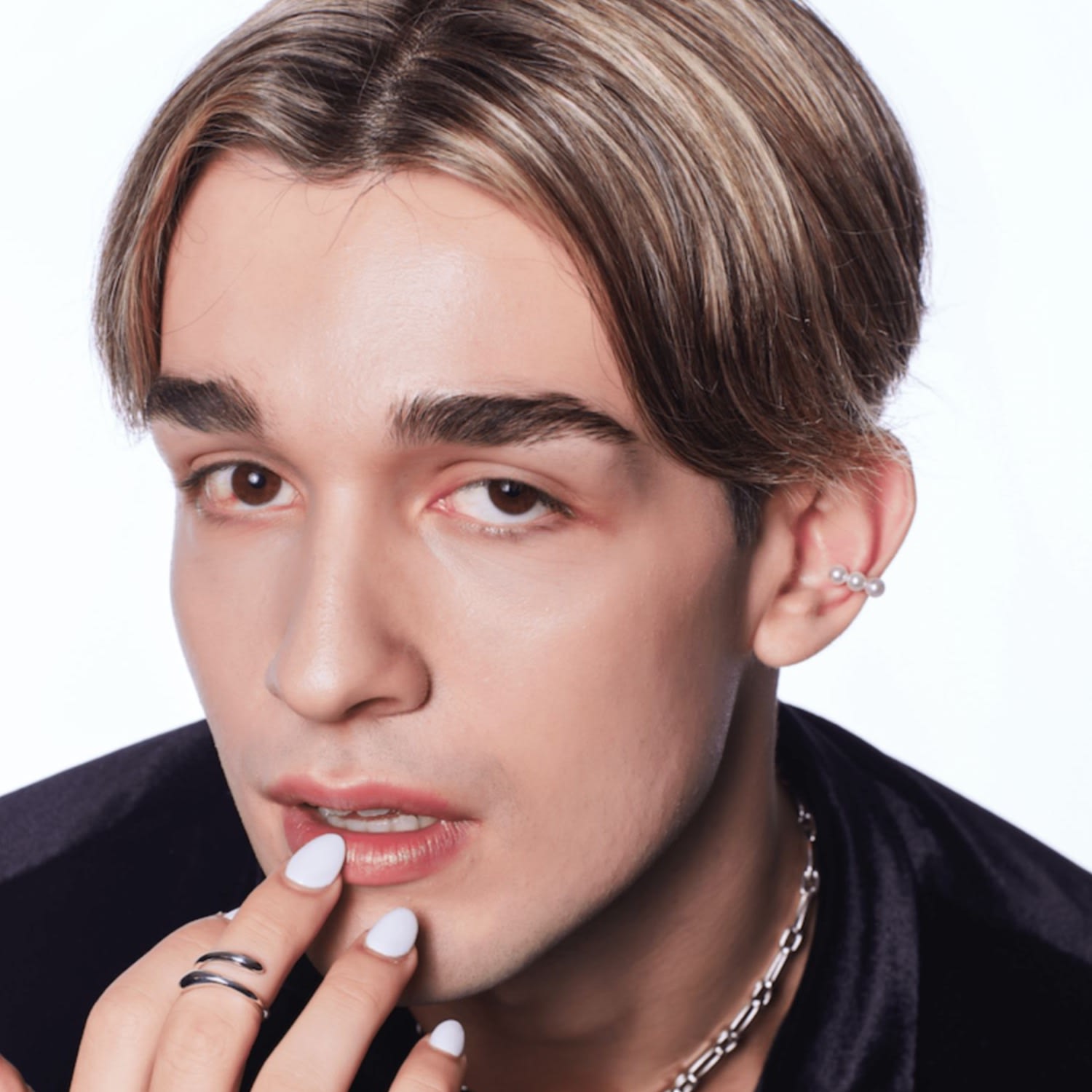 Matias Crown Silver Ear Cuff