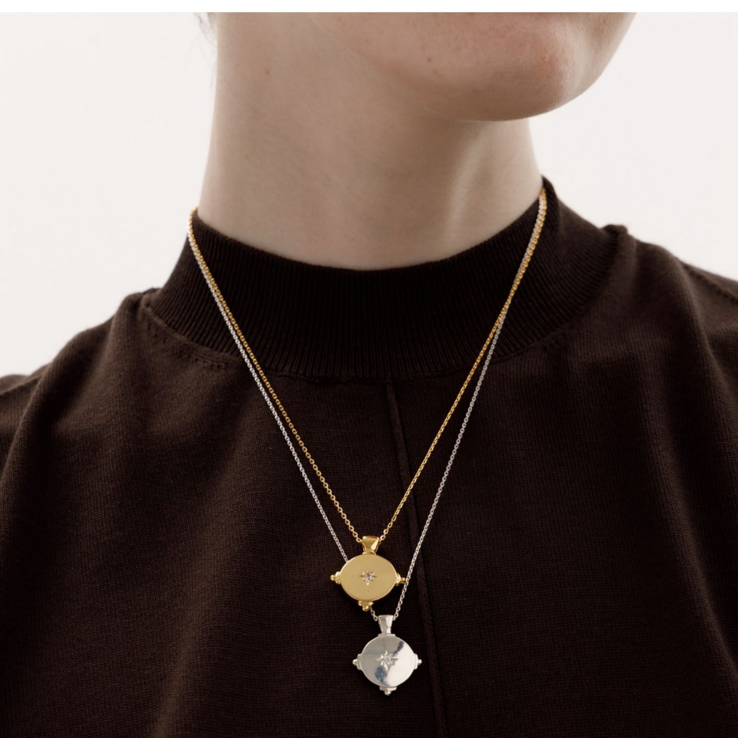 Matias Gold Compass Necklace