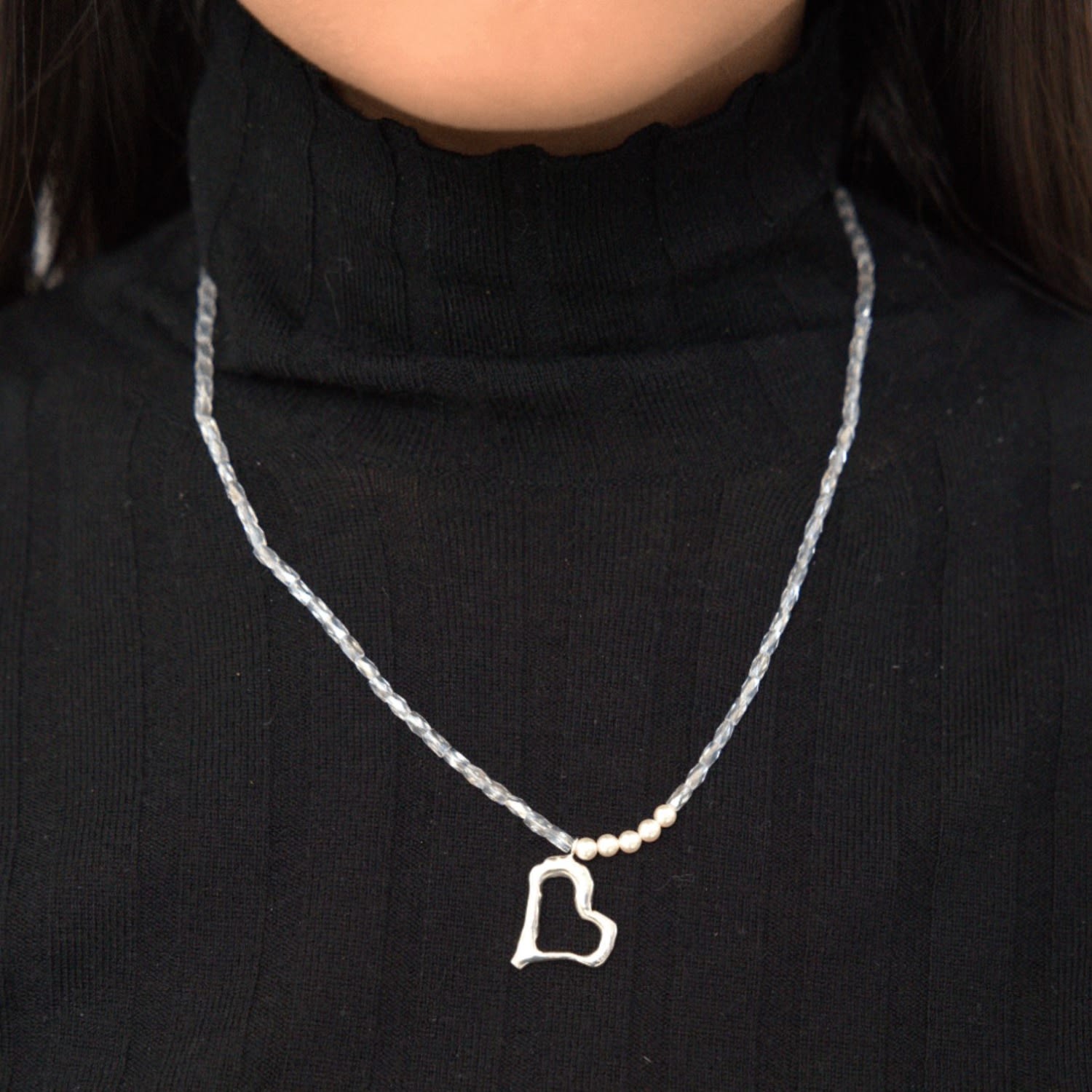 Matias Heart Beads Necklace