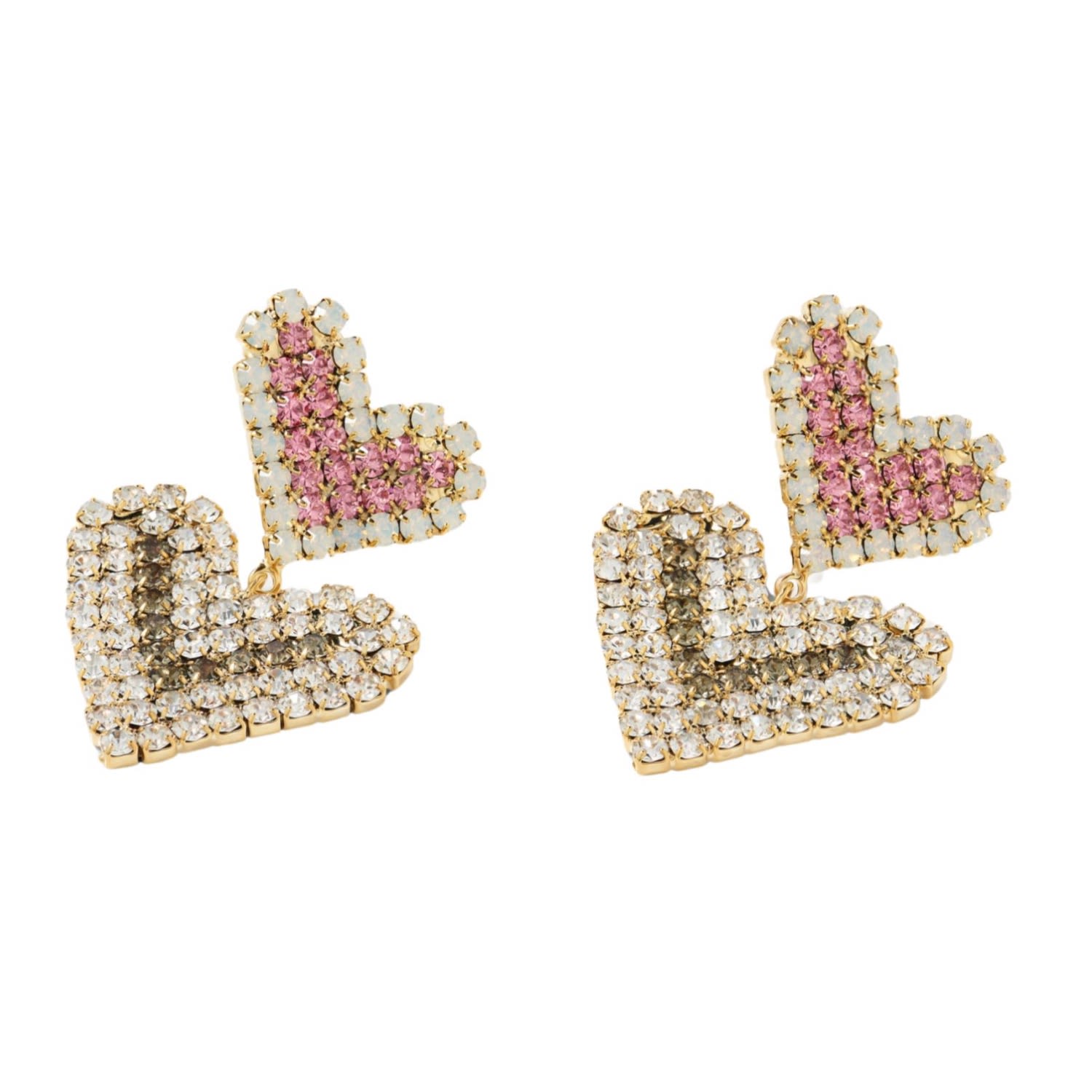 Matias Heart Dangle Gold Earrings