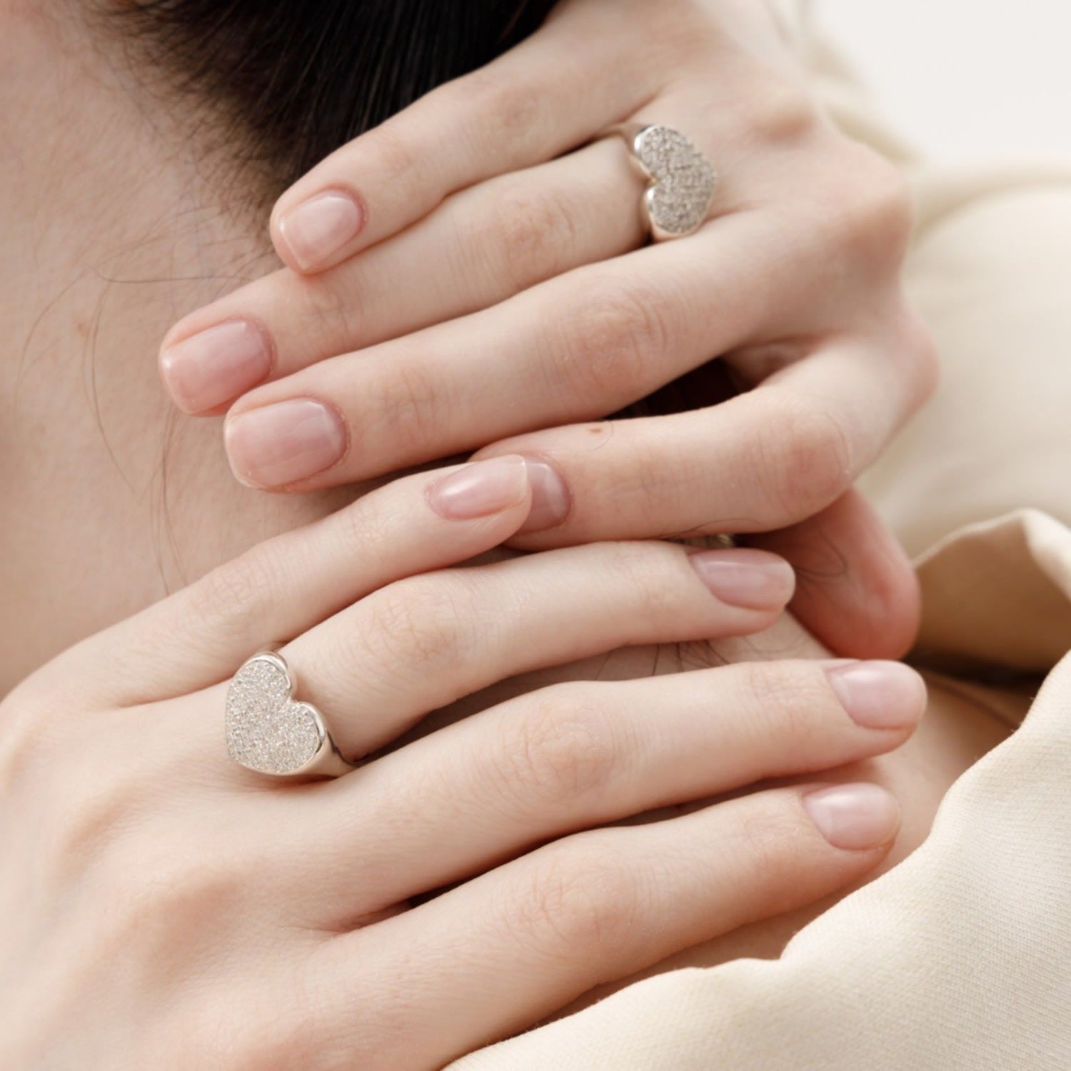 Matias Heart Silver Ring