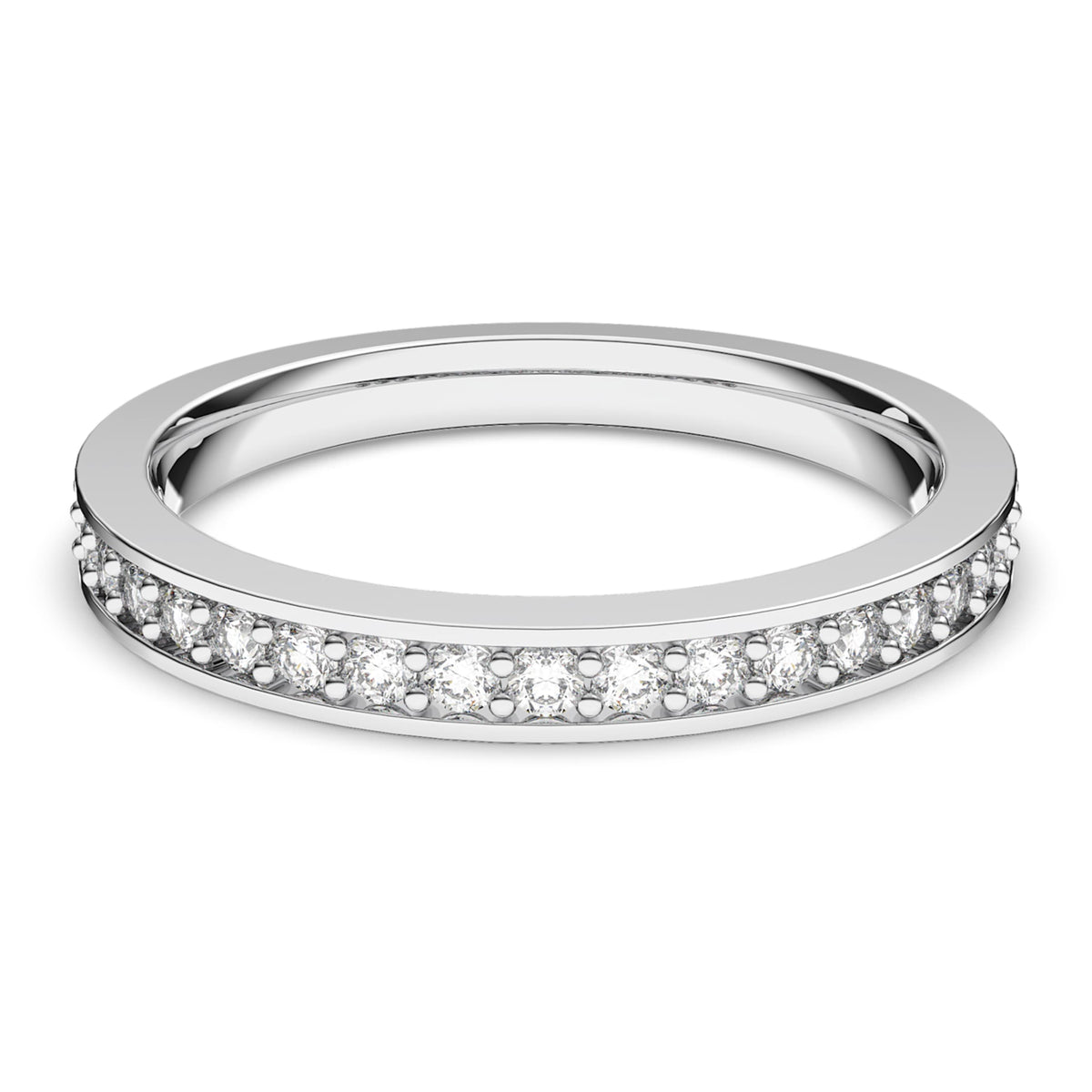 Open Matrix Ring MATRIX RING WHITE RHODIUM PLATED