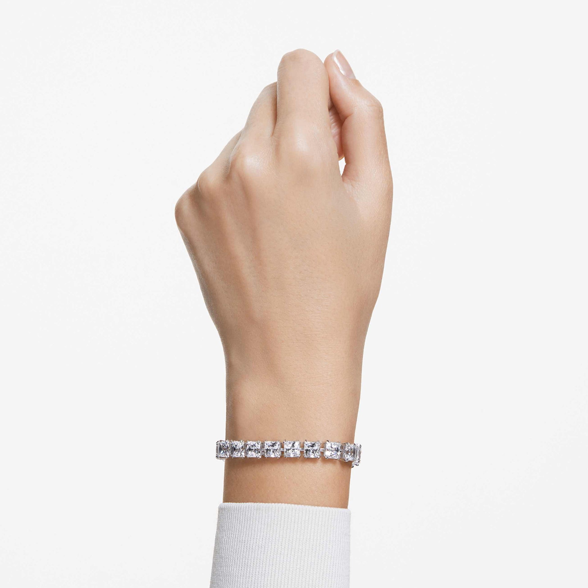 MATRIX TENNIS BRACELET WHITE RHODIUM PLATED