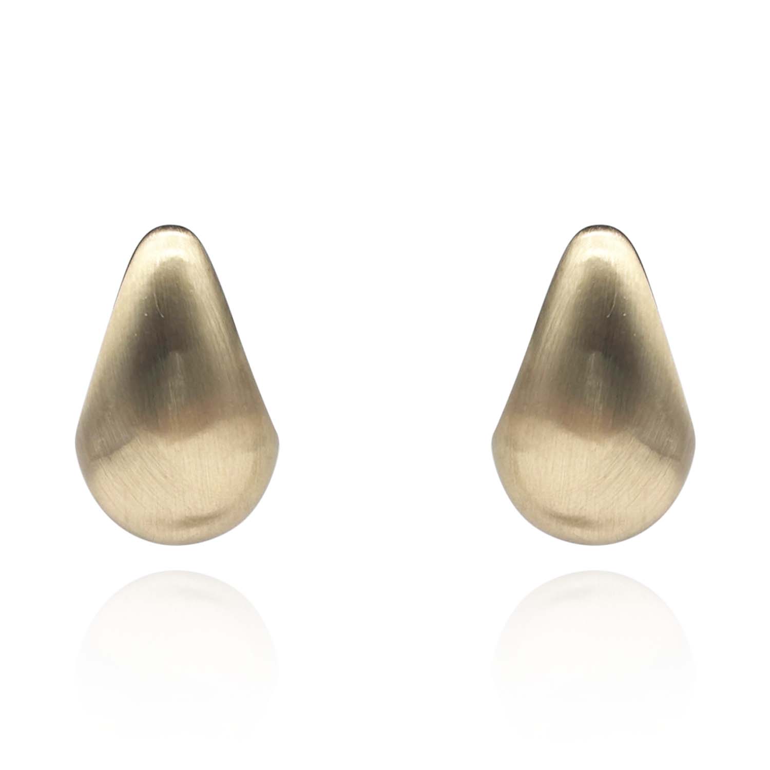 Matte Gold Resin Hoop Earrings