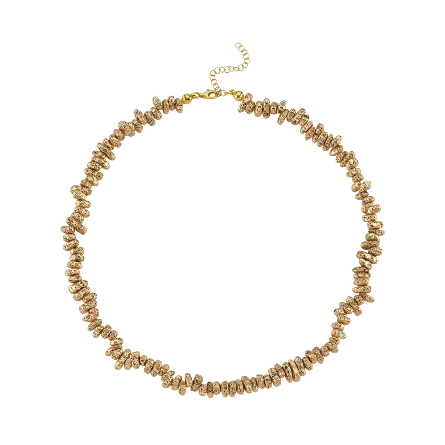 Matte Hematite Stone Necklace