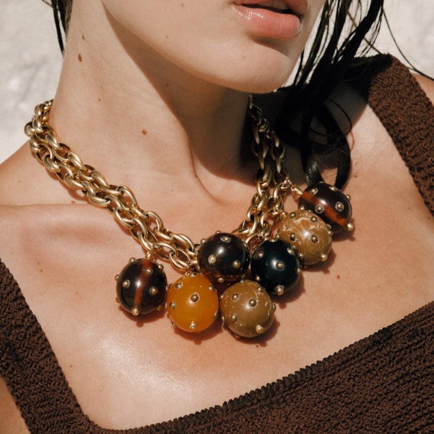 Maude Stud Charm Necklace