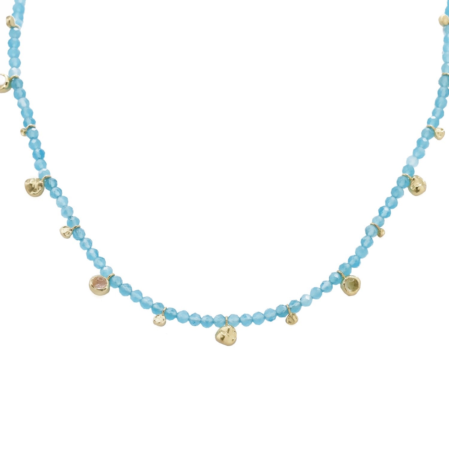Maura Necklace In Blue Calcedony