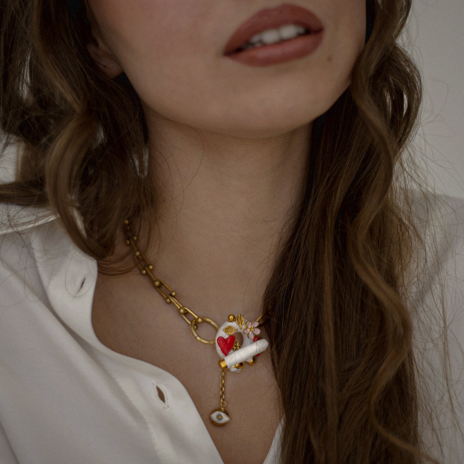 Max Om Choker Golden Necklace