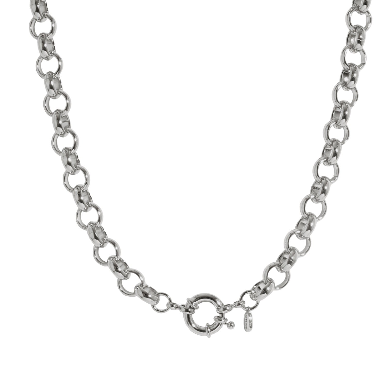 Maximalist Rolo Necklace Silver