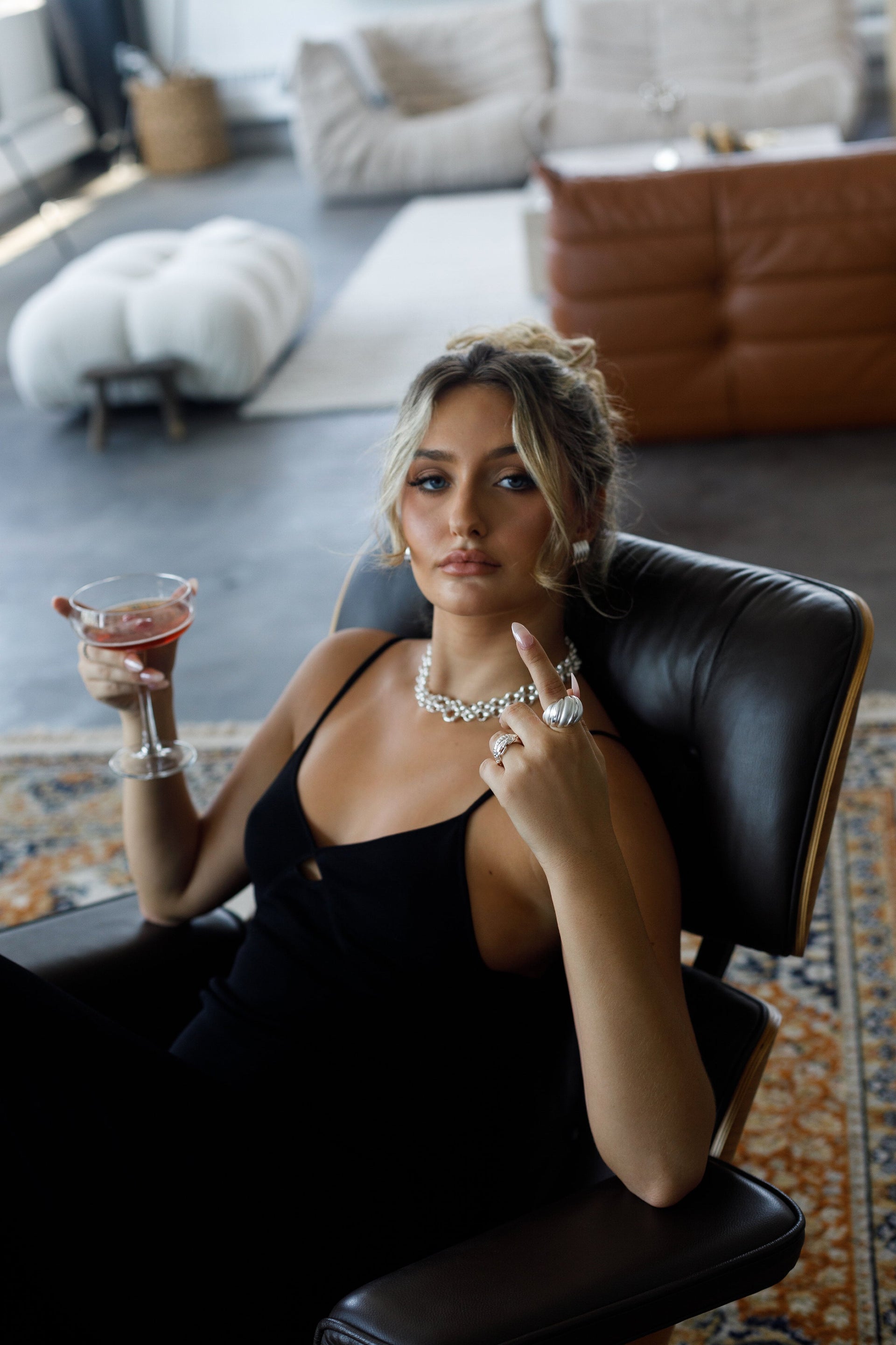 Maximalist Rolo Necklace Silver