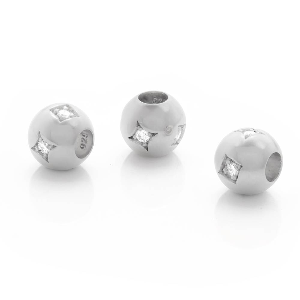 Maya 0.08CT Diamond Bead Pendant Necklace in Sterling Silver