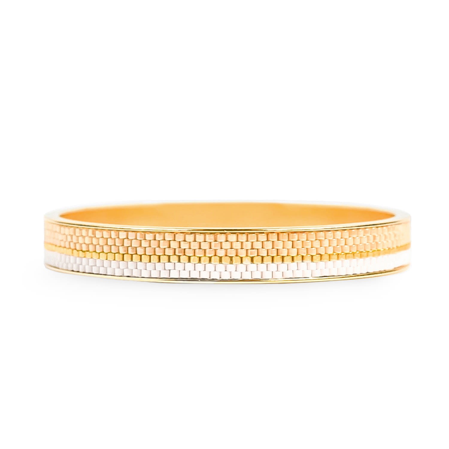 Everyday Gold Narrow Bangle - Oyster