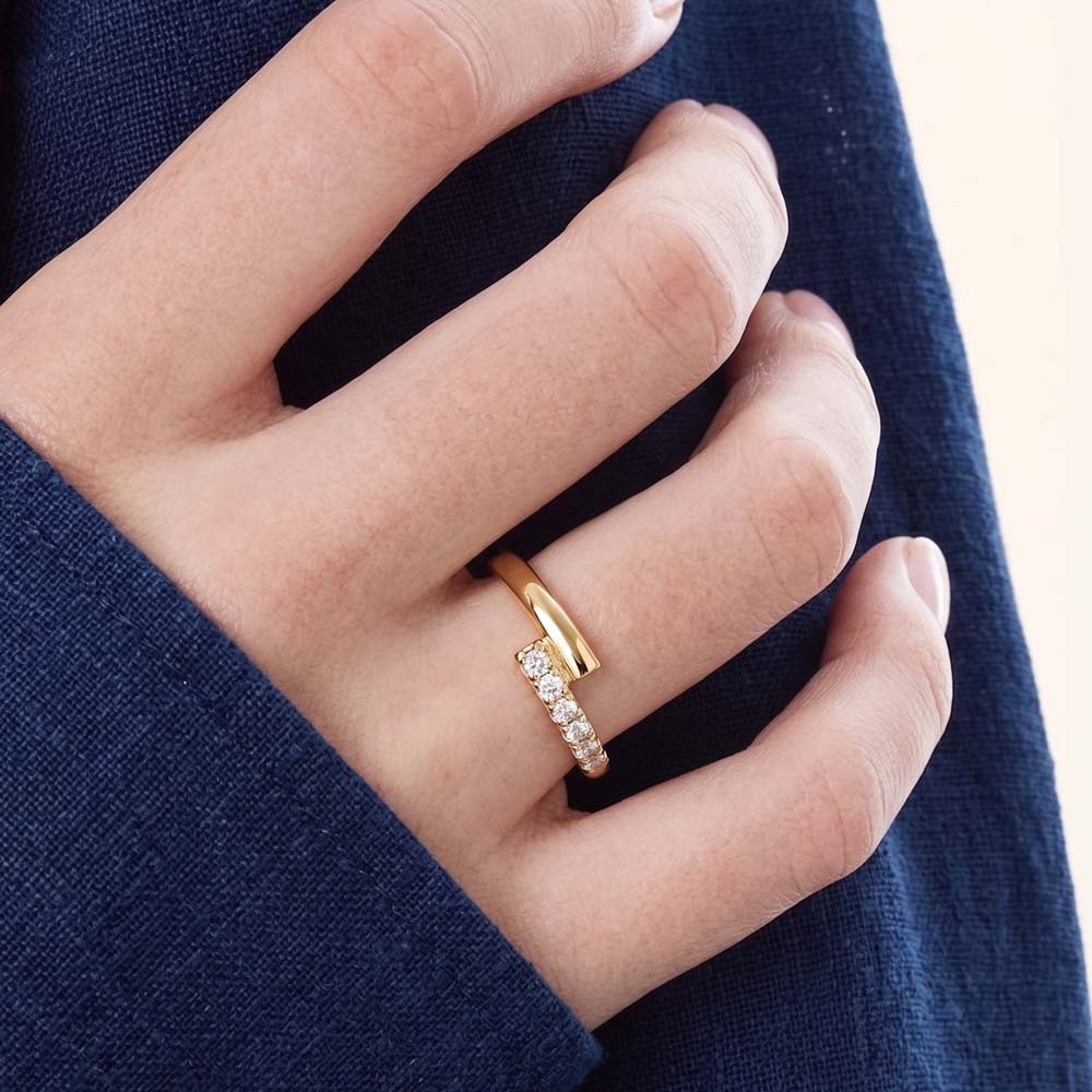 Monique Bypass Stacking Ring