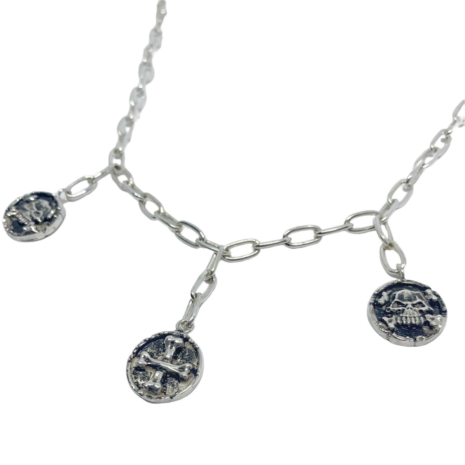 Medaglie Skulls Silver Chain
