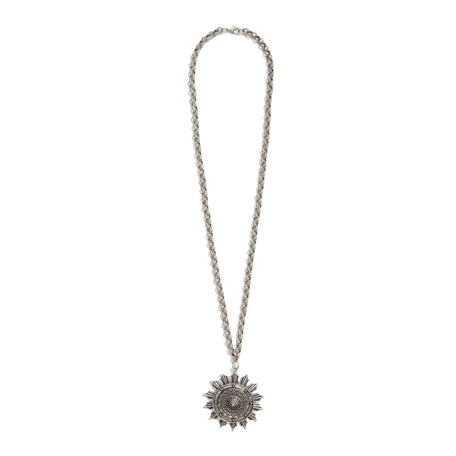 Medallion Necklace - Silver