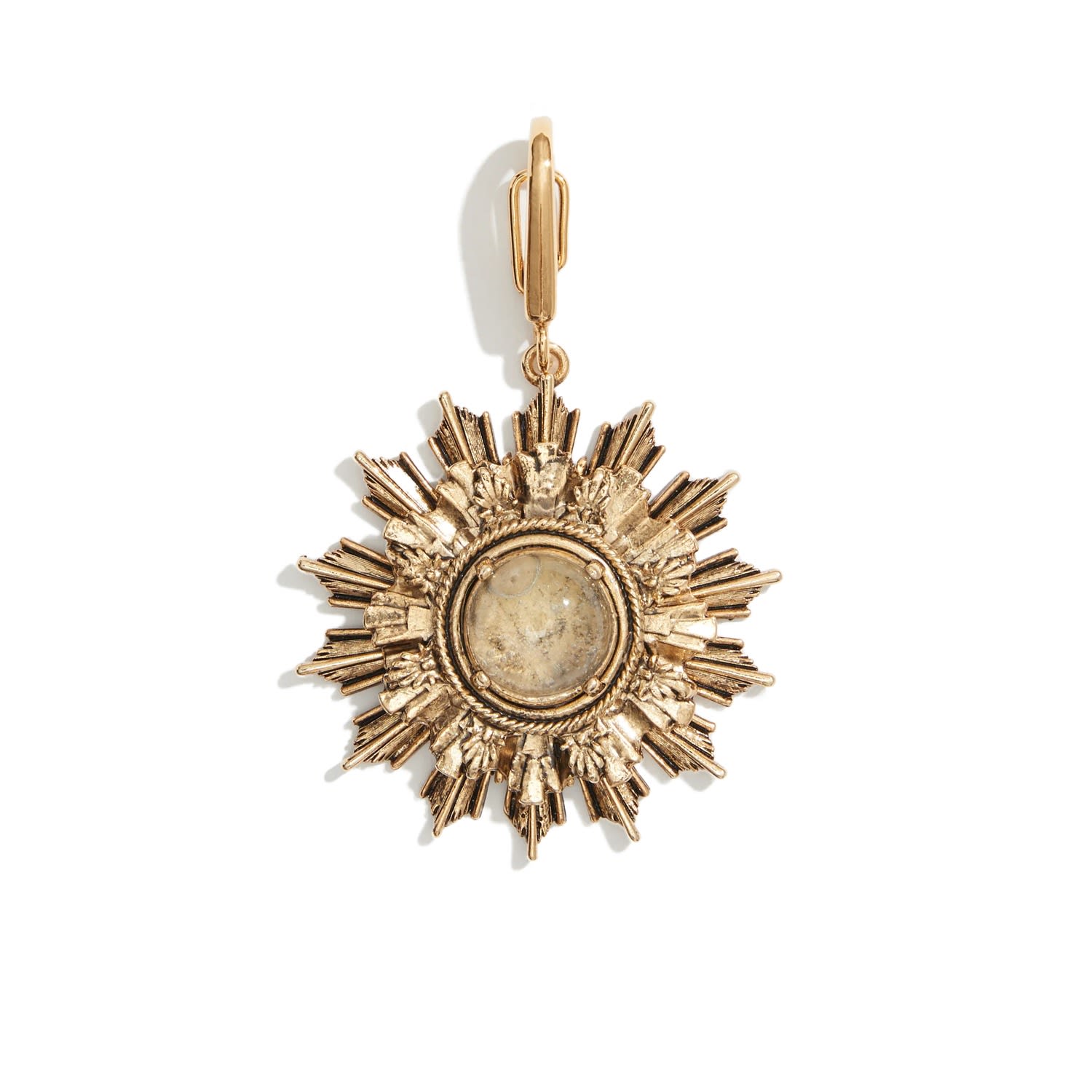 Medallion Stone Charm
