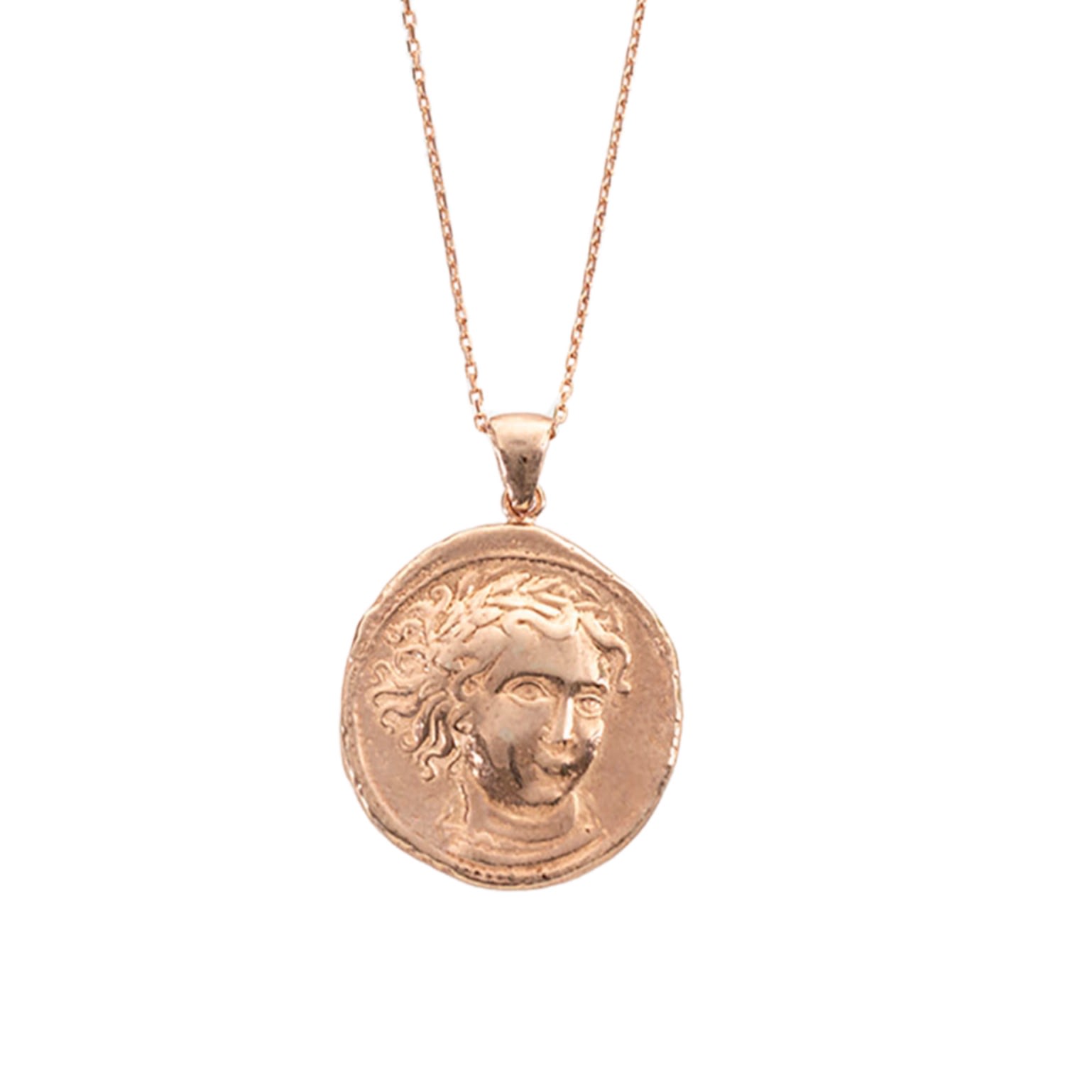 Medallion Vintage Amaino Seven Silver Charm Necklace