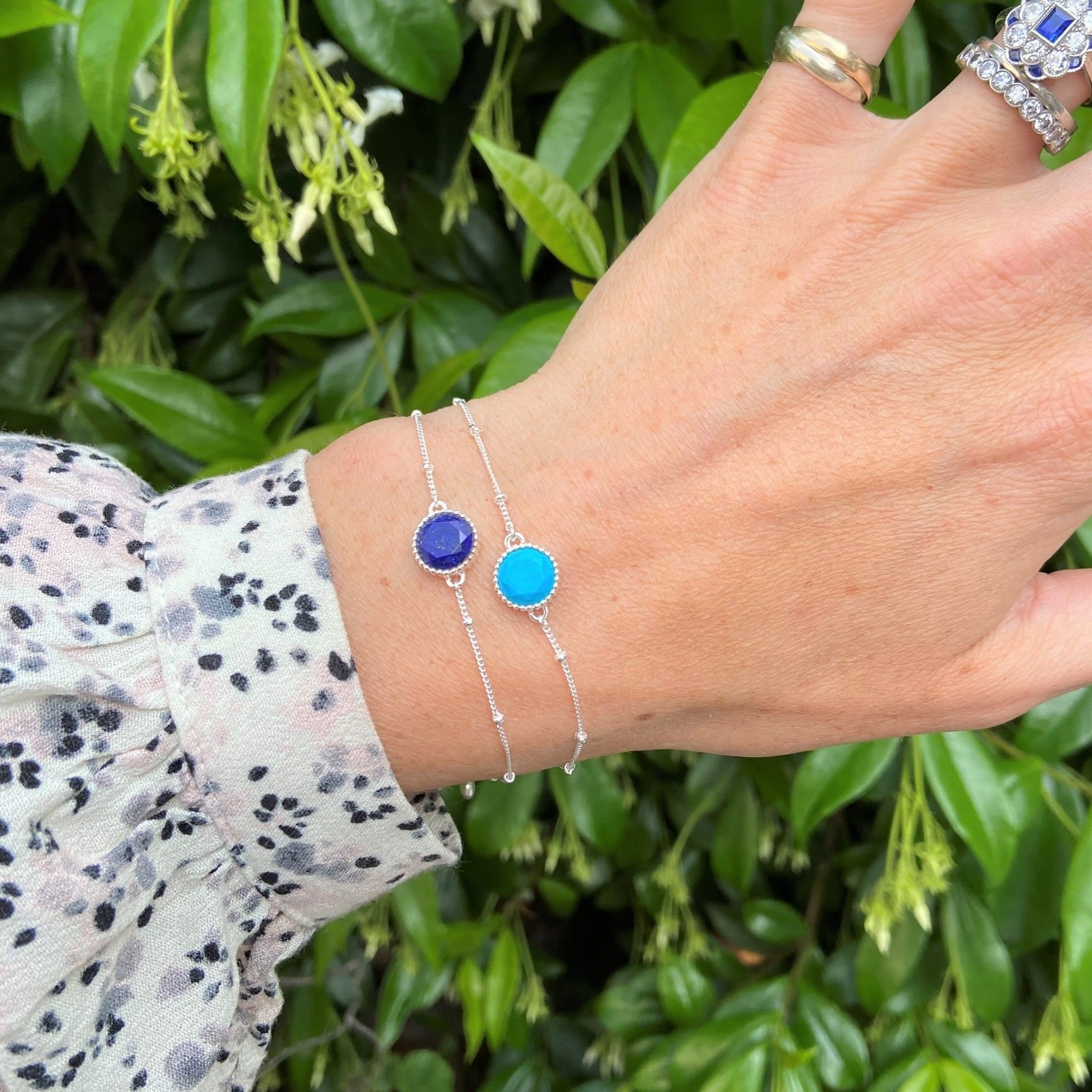 Barcelona Silver December Birthstone Bracelet Turquoise