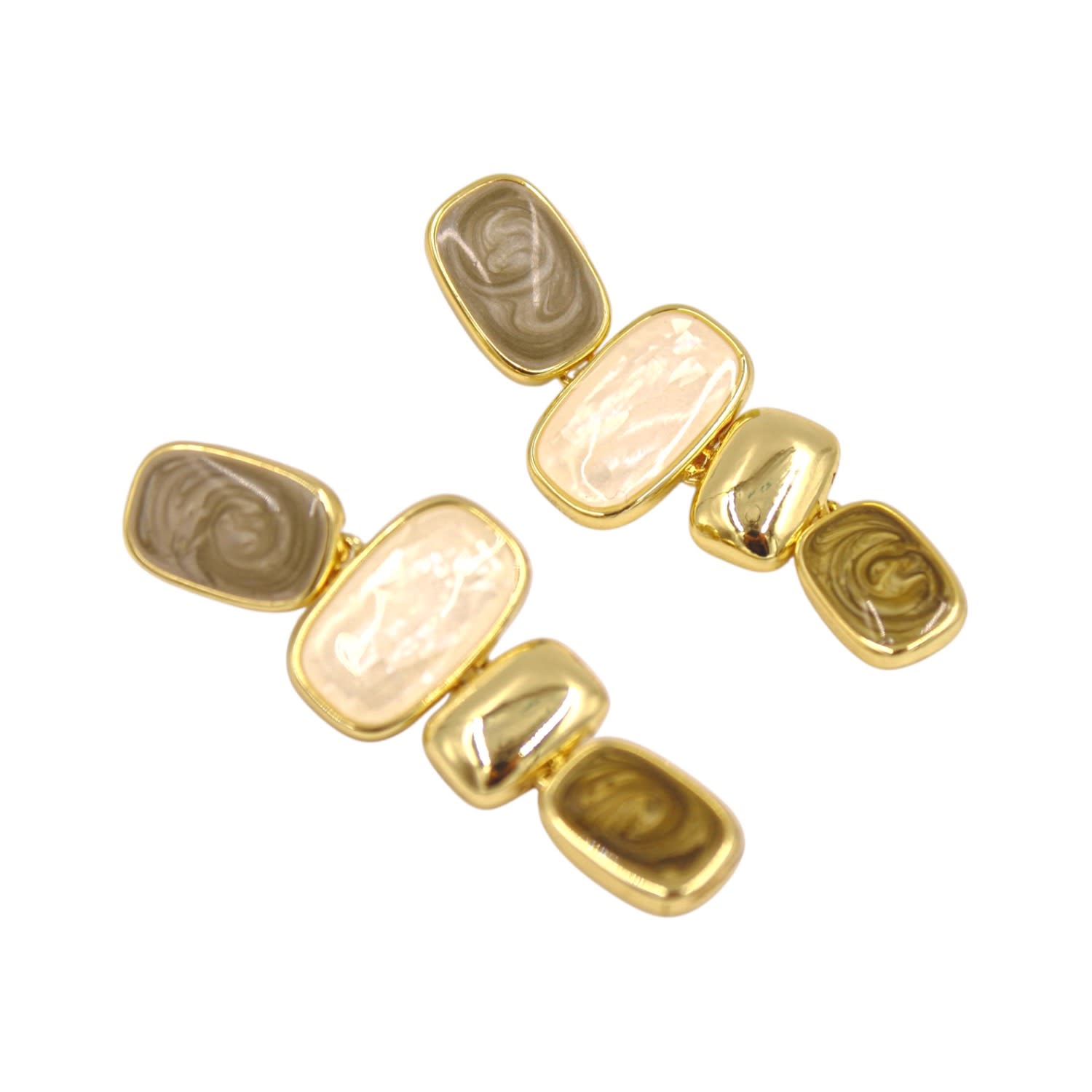 Mediterranean Pastel Enamel Earrings