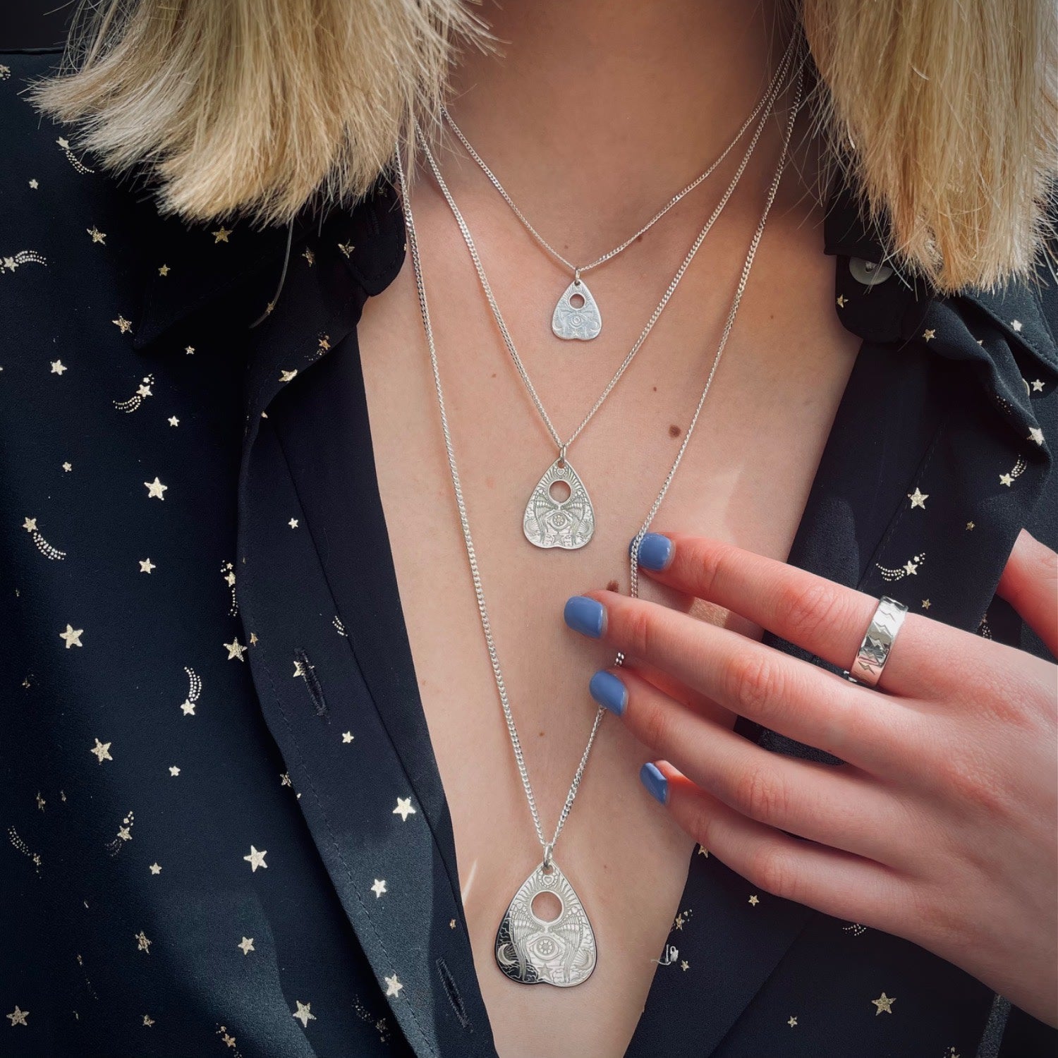 Medium Sterling Silver Angel Wings Planchette