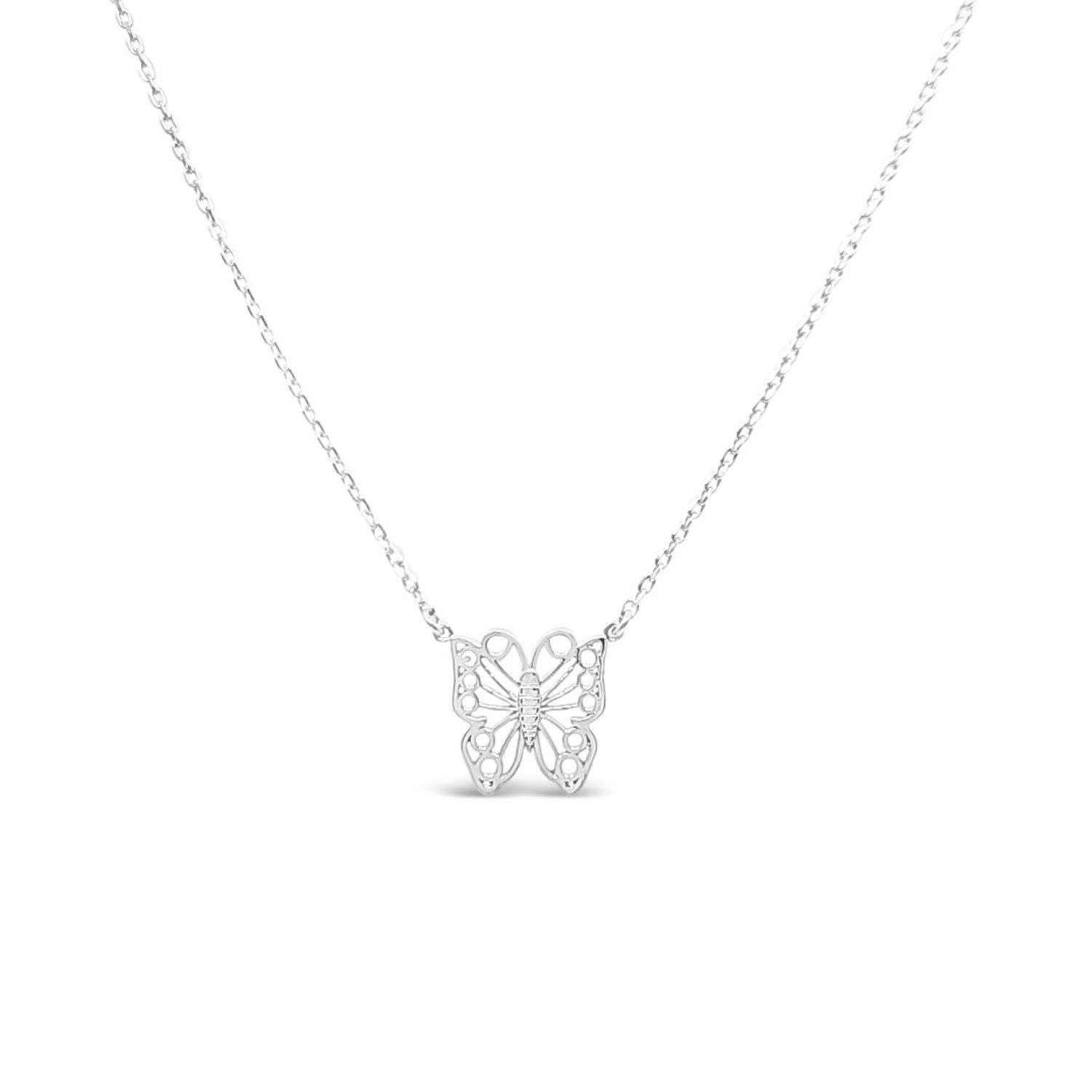 Medium Filigree Butterfly Necklace