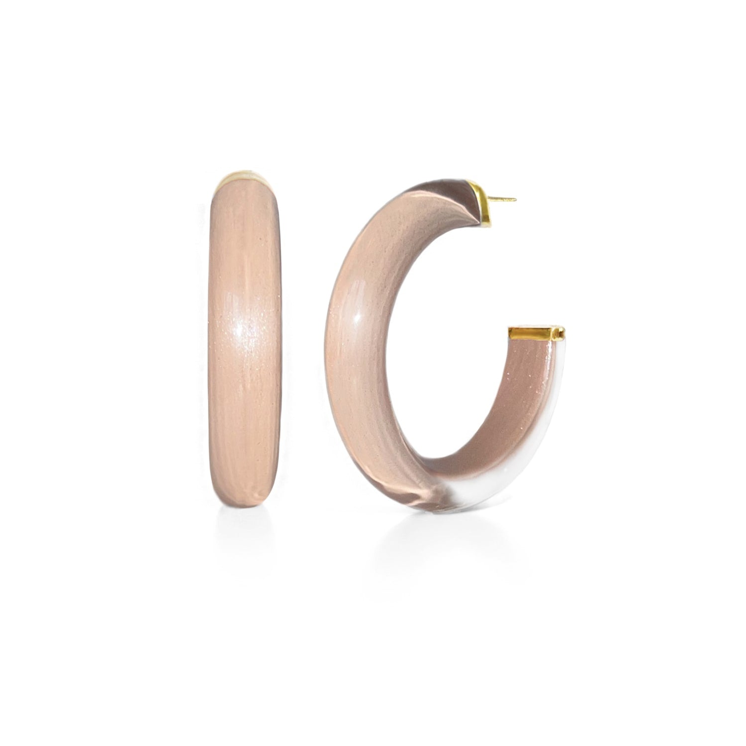 Medium Illusion Hoops In Dusty