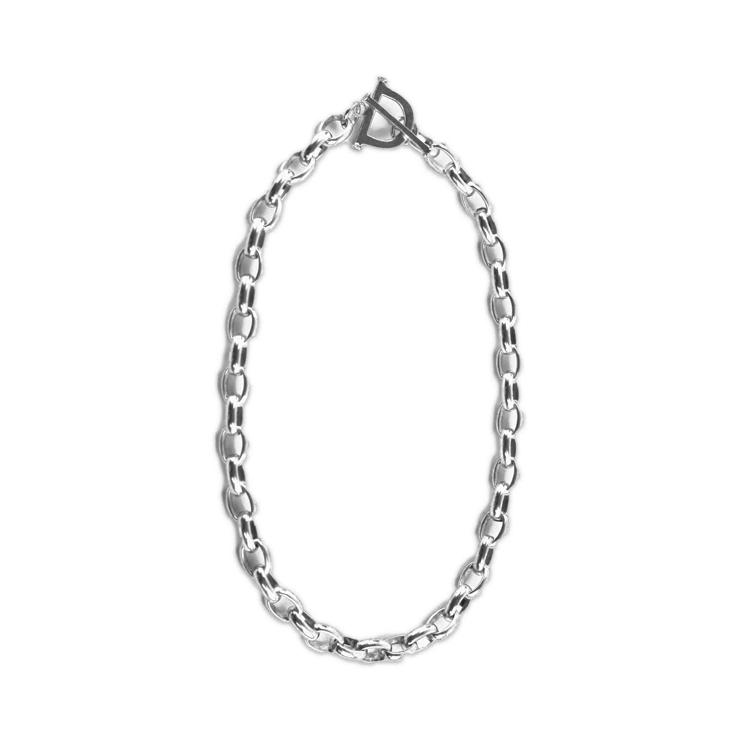 Medium Toggle Chain Necklace - Silver
