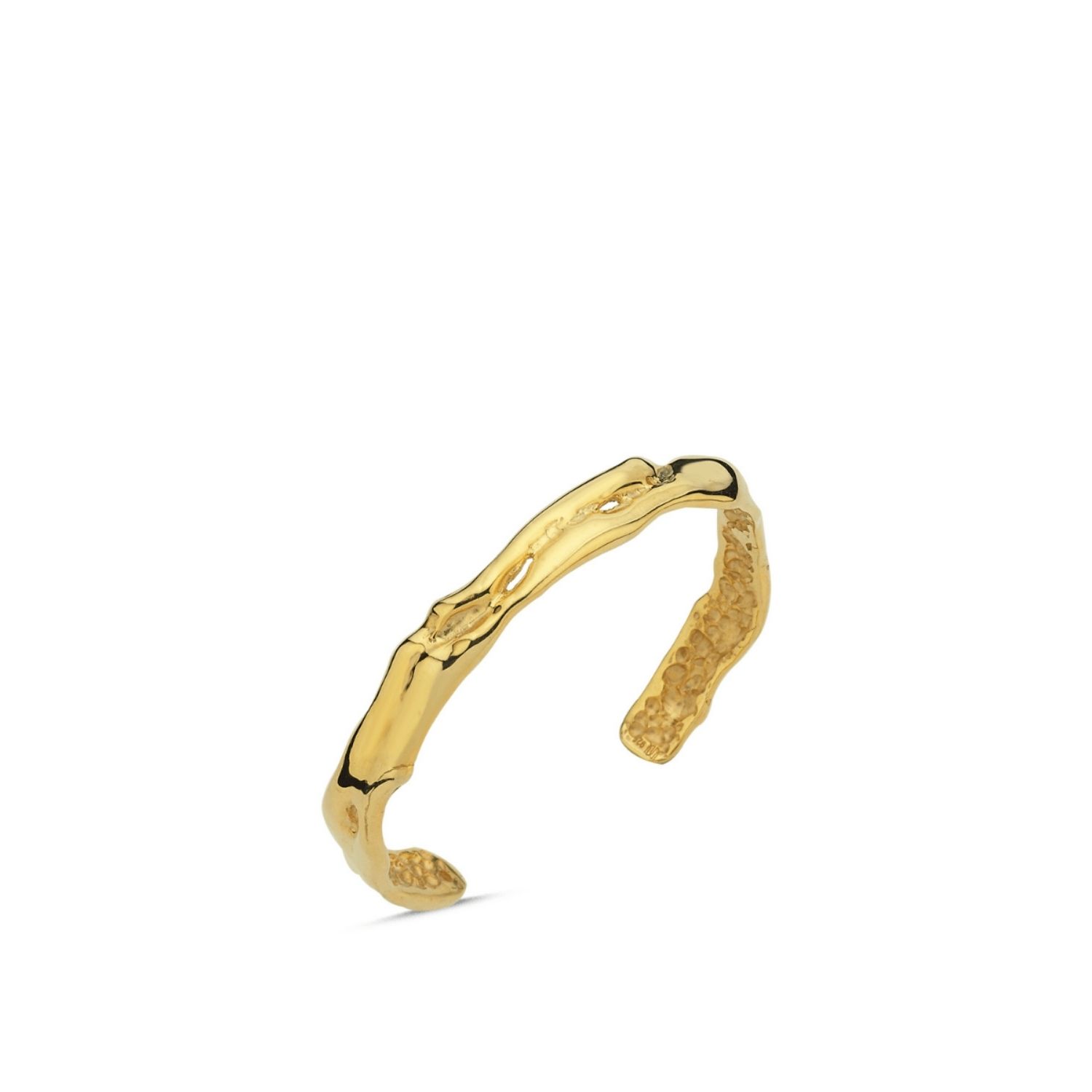 Medusa Amorf Thin Cuff Bracelet Gold
