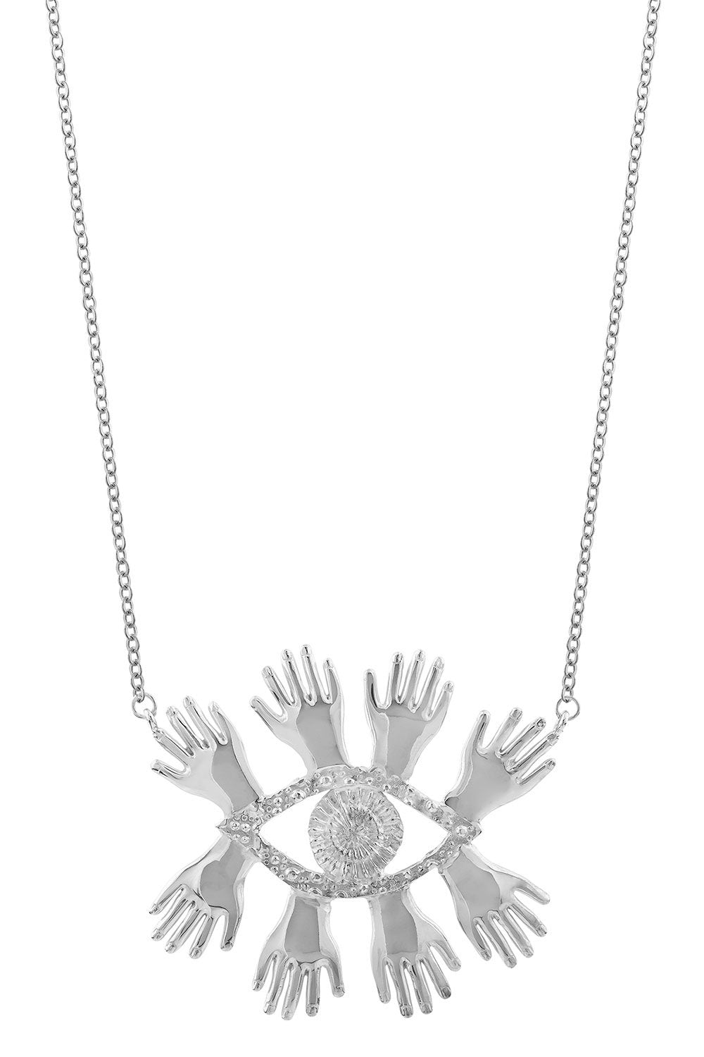 Necklace Abre Los Ojos - Silver