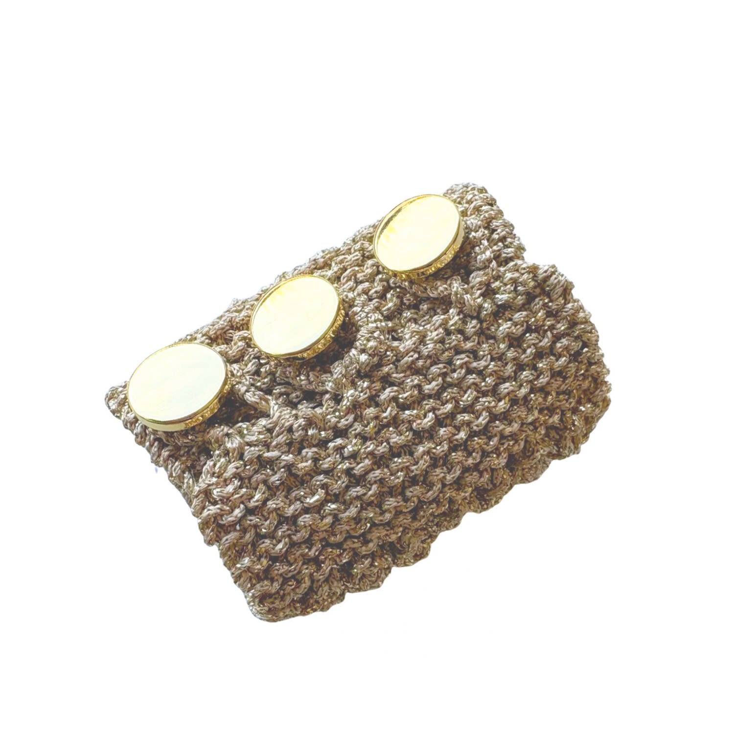 Mesh Stitch Bracelet | Handmade | Gold
